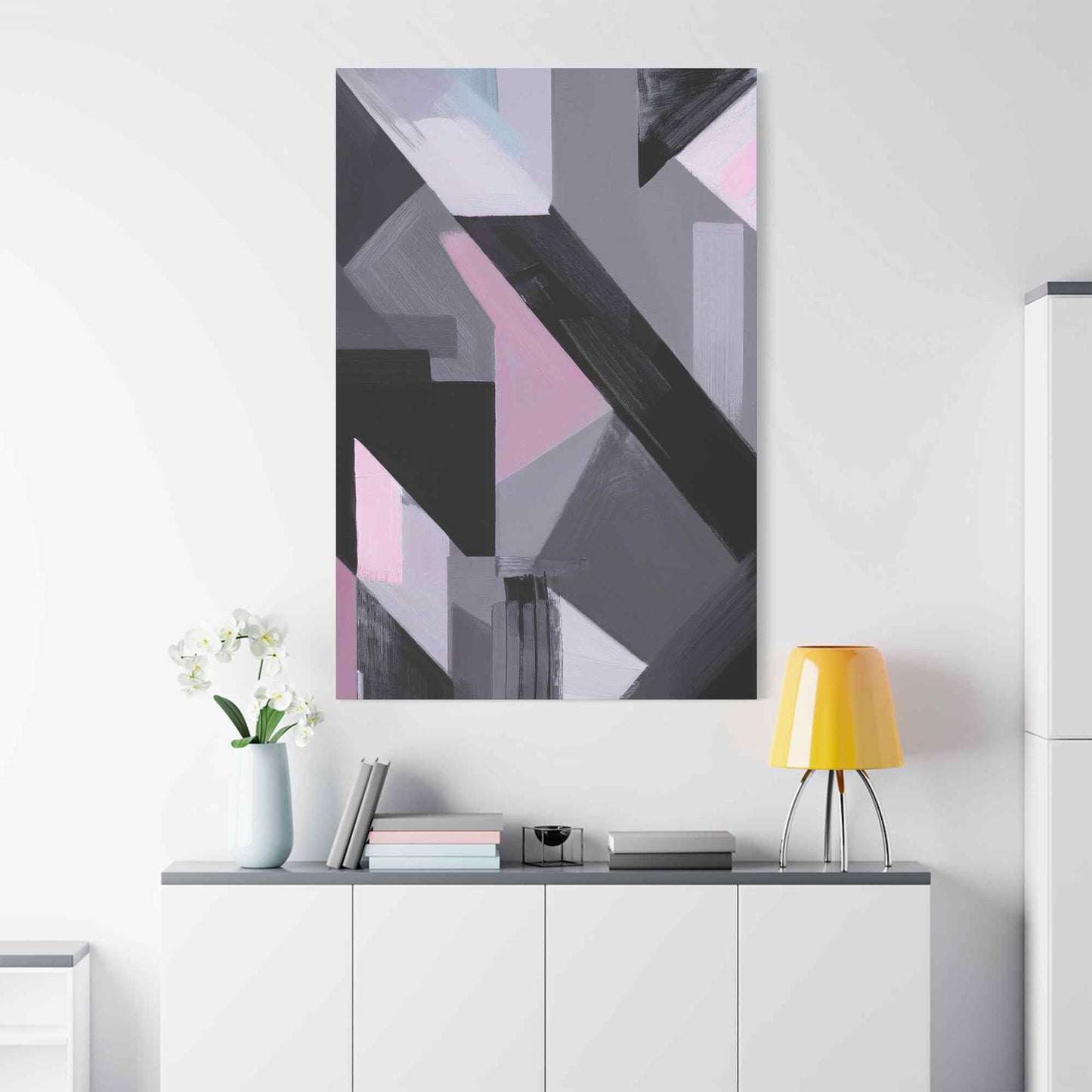 Abstract Geometric Painting Print Canvas 20x24,20x30,24x30 24x32,24x36,30x40 32x48,36x48,40x60 Pine-Wood Inner Frame ABS-45