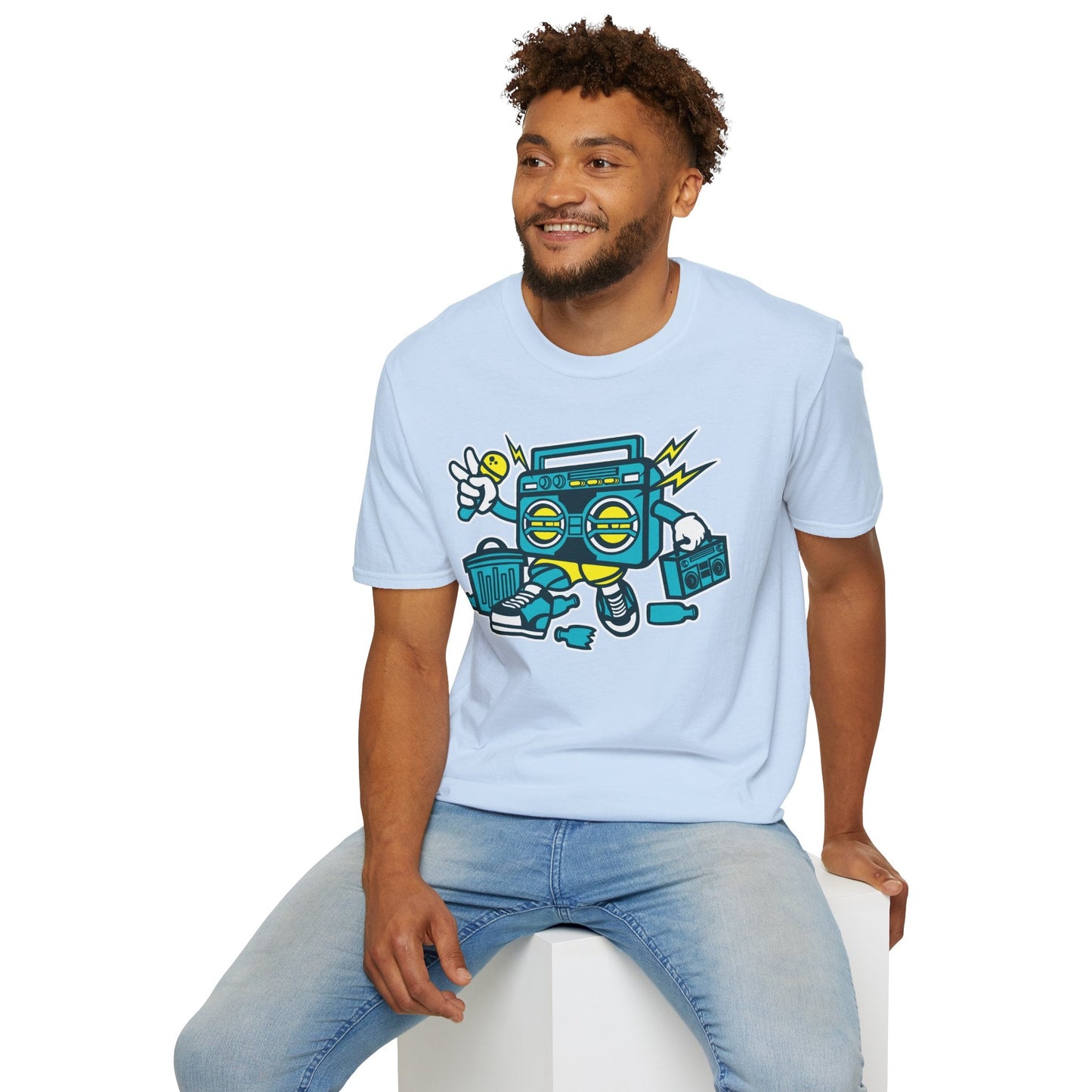 Cartoon T Shirt Animation Tee Funny Unisex Gildan Softstyle 64000 100 Percent Ring Spun Cotton
