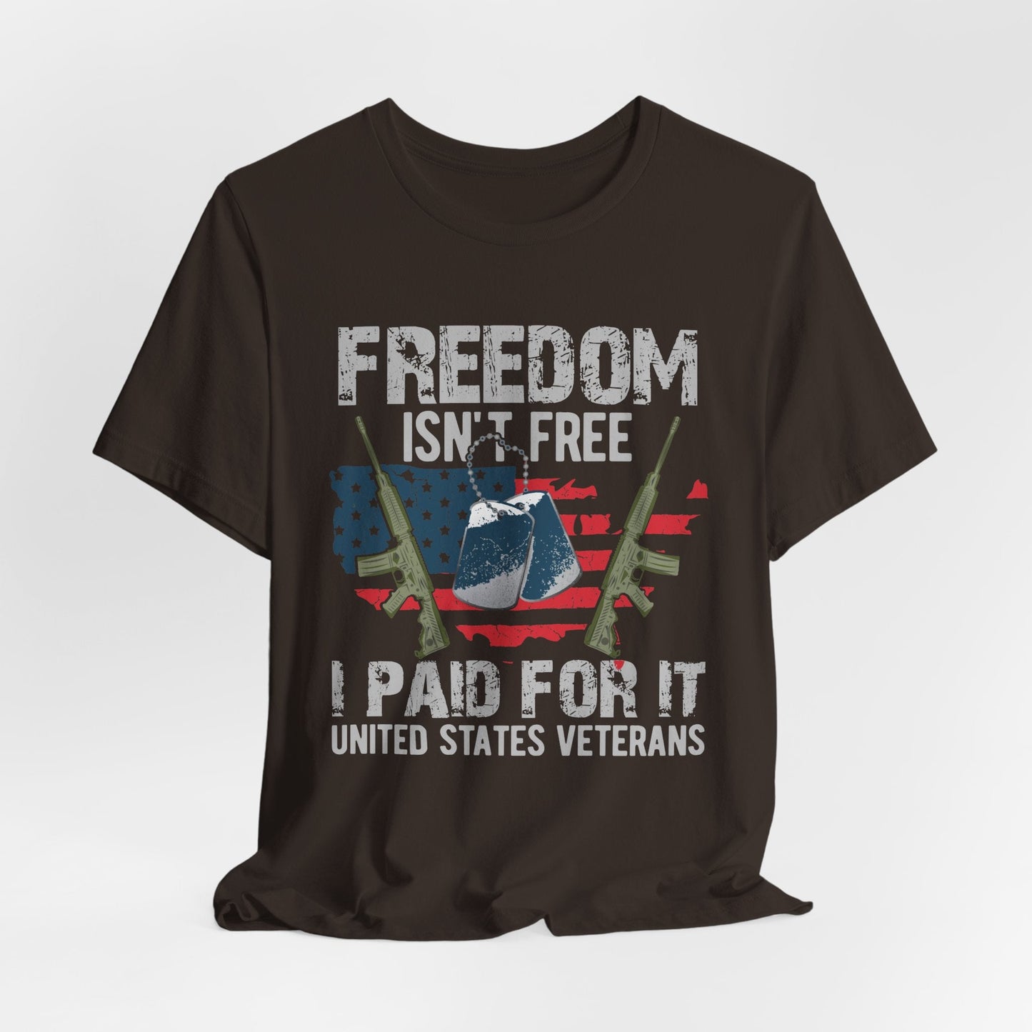 Army Veteran Patriotic Graphic Design Unisex Cotton T-Shirt v20