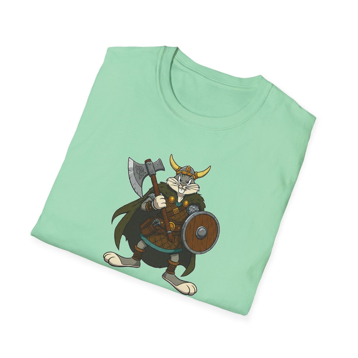 Cartoon Bunny Graphic Unisex Cotton Animal Animation Artwork Design Tee 6
