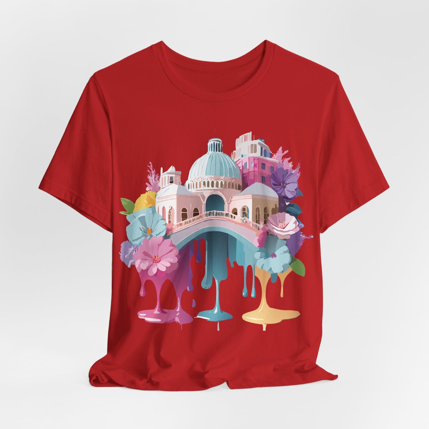 Venice Tourist Graphic Tee Unisex Jersey Short Sleeve Vintage Inspired Artwork Adelpha