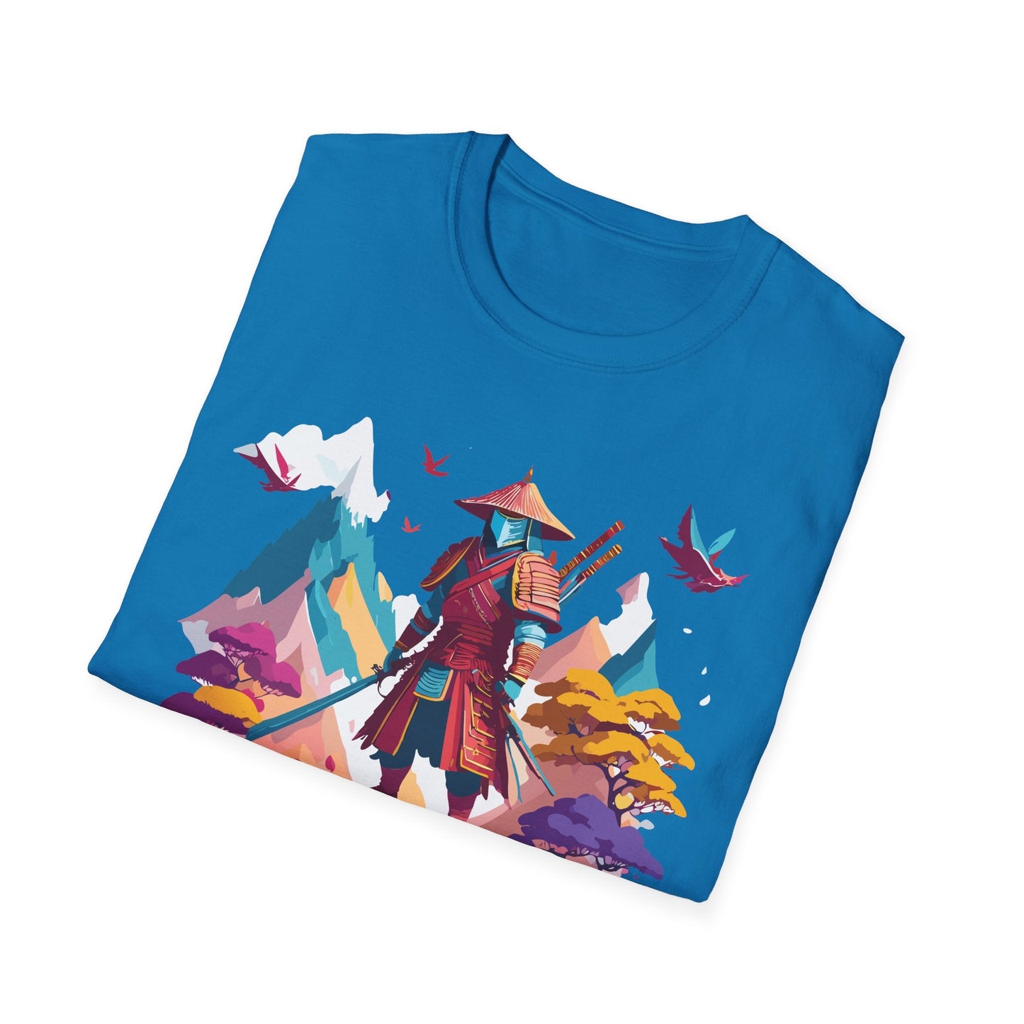 Samurai Shirt Unisex Samurai Tee Short Sleeve Gildan Softstyle 64000 100 Percent Ring Spun Cotton