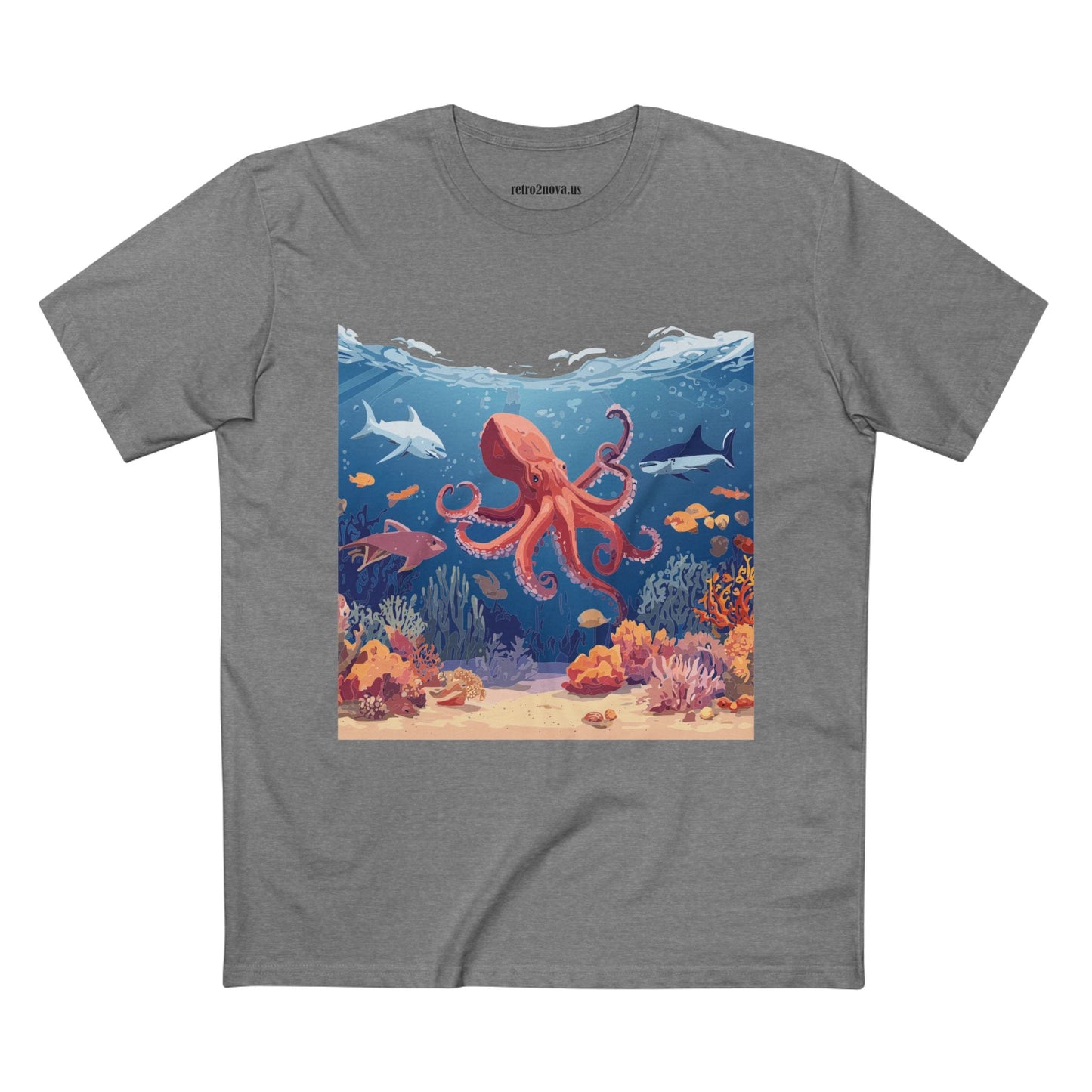 Ocean Shirt Ocean Pacific OP 18 Unisex Premium Cotton Art Tee With Original Art Design Retro2Nova