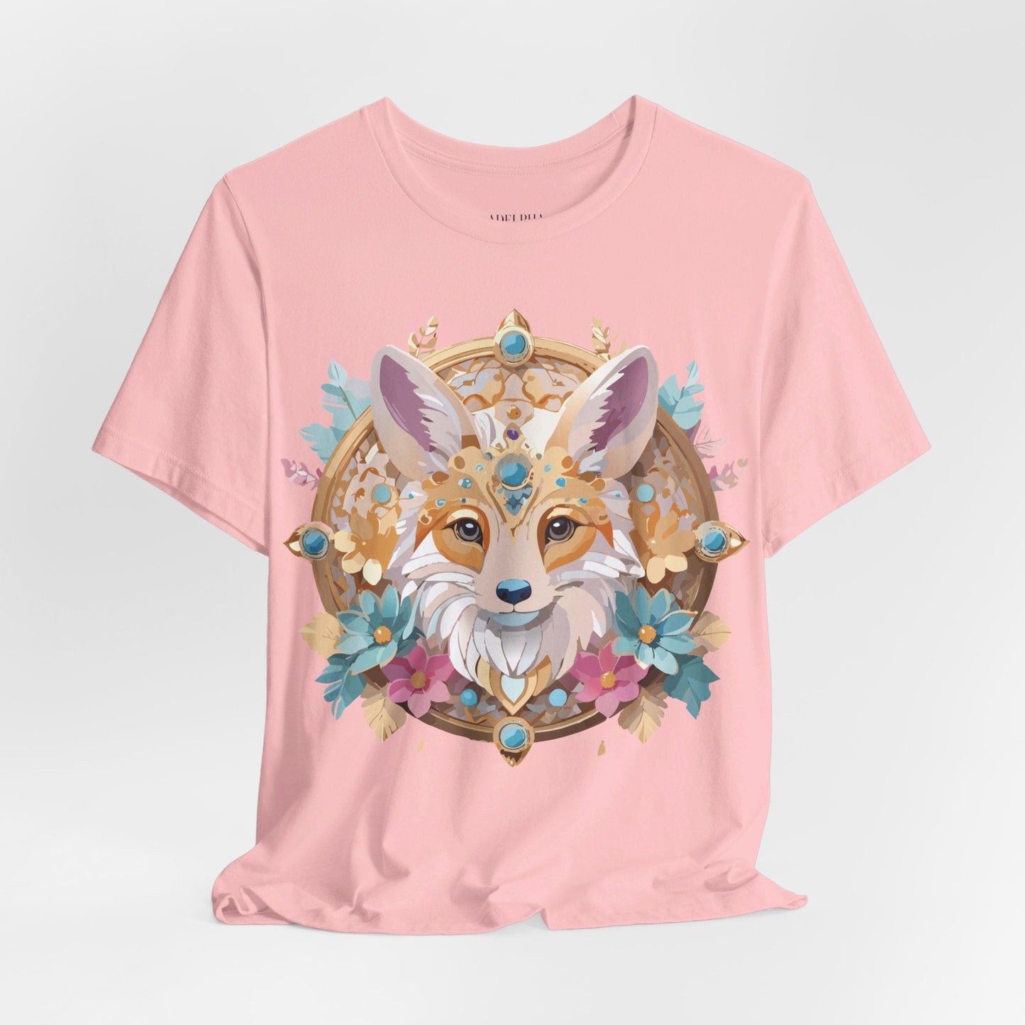Adelpha Medallion Graphic Tee Unisex Short Sleeve Vintage Inspired Art Design Shirt