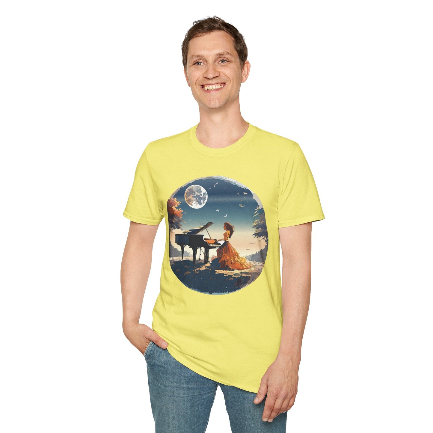Womens Graphic T Shirt Art Design Gildan Softstyle Tee 100 Percent Ring Spun Cotton Unisex