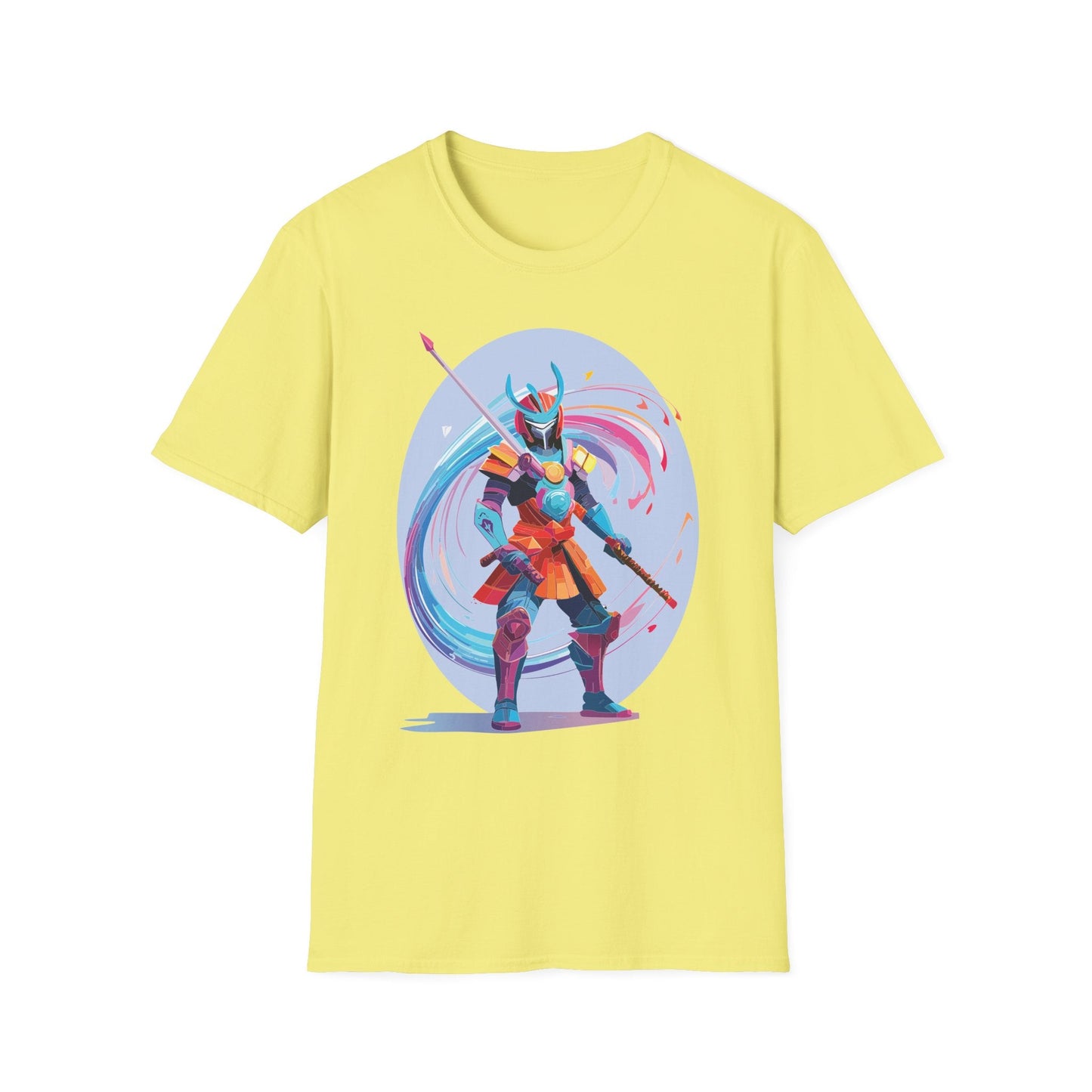 Samurai Shirt Unisex Gildan Softstyle Tee 100 Percent Ring Spun Cotton Samurai Design