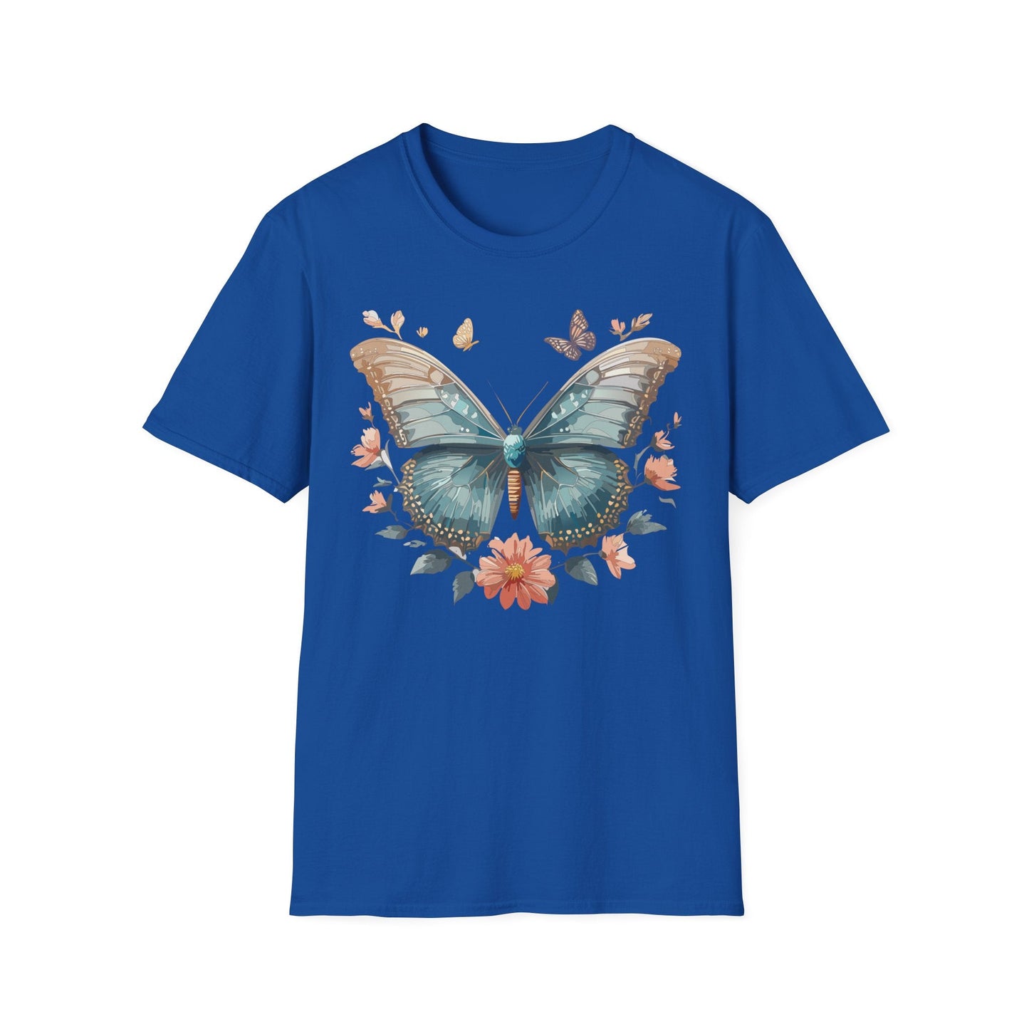 Butterfly Shirt Unisex Monarch T Shirt Gildan Softstyle 64000 Ring Spun Cotton Tee Breathable Comfort