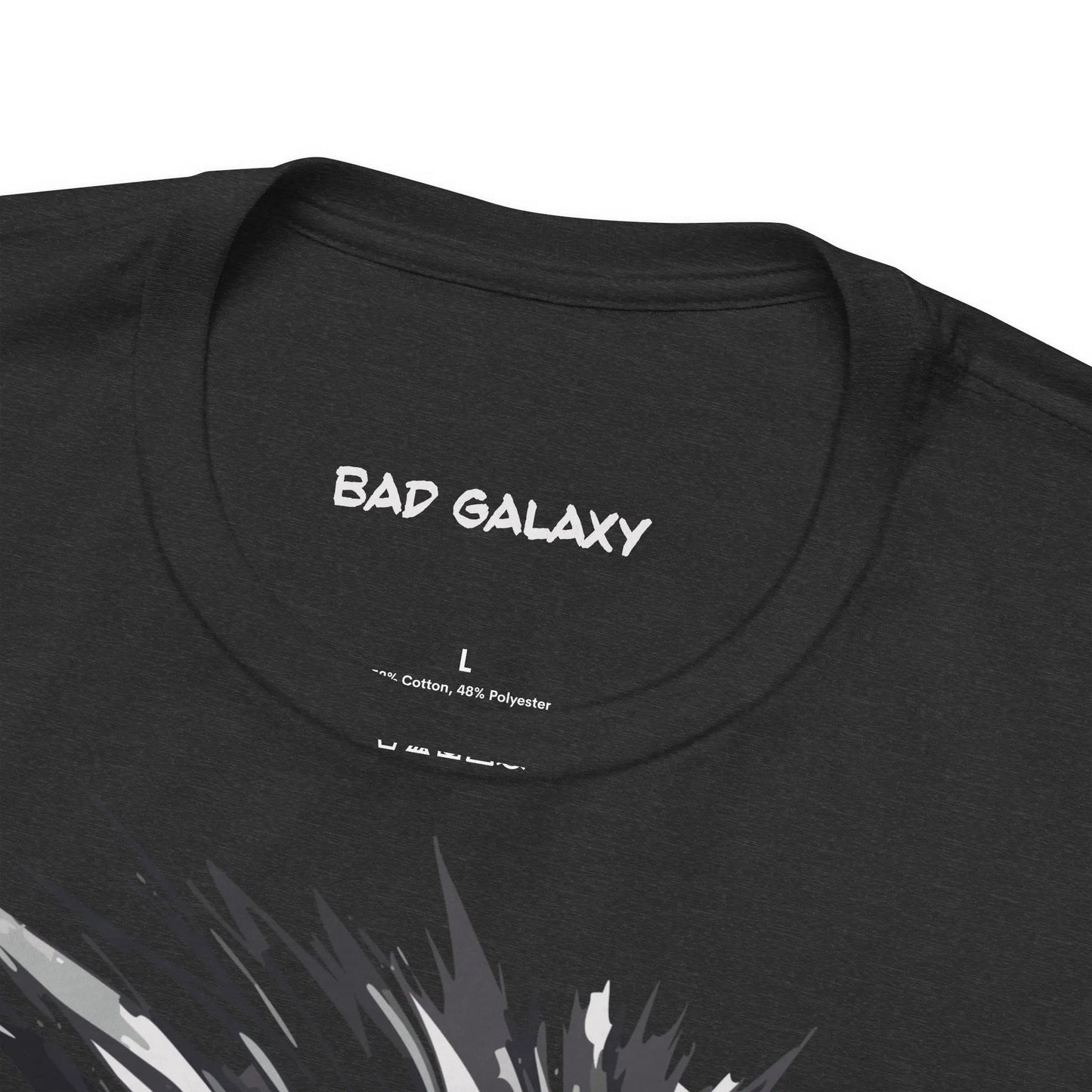 Bad Galaxy Punk Rock Tee Shirt Lightweight Fabric Made To Order 100 Percent Cotton Eco Friendly Inks