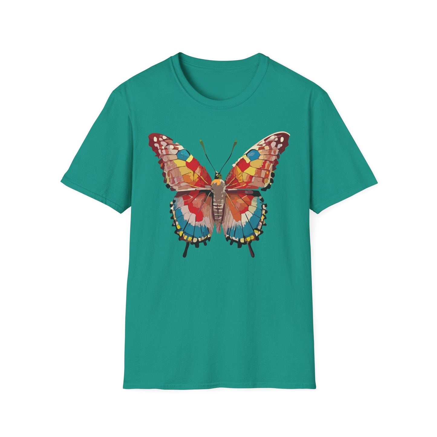 Butterfly Shirt Unisex Monarch Tee Softstyle 100 Percent Ring Spun Cotton Quality Gildan 64000