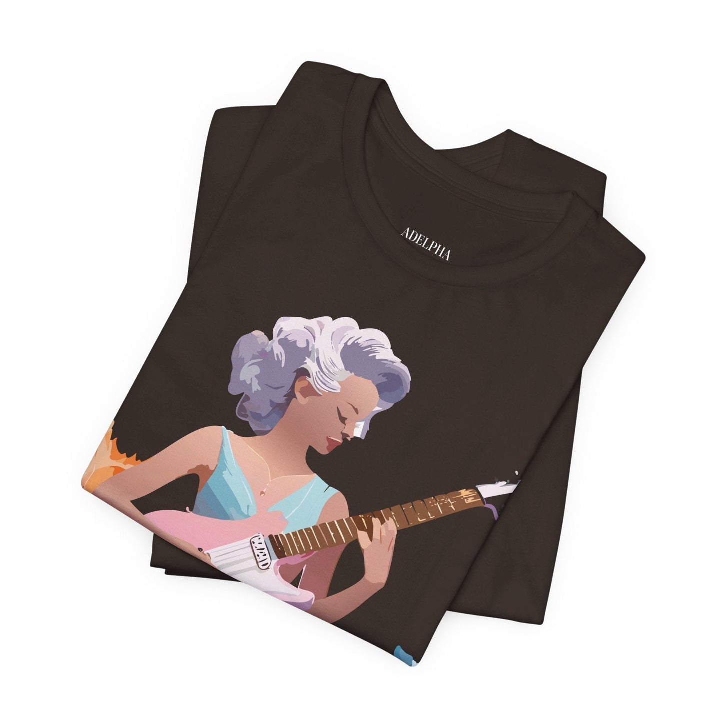 Music Graphic Tee Unisex Jersey Short Sleeve Adelpha Art Design Vintage Inspired Artwork