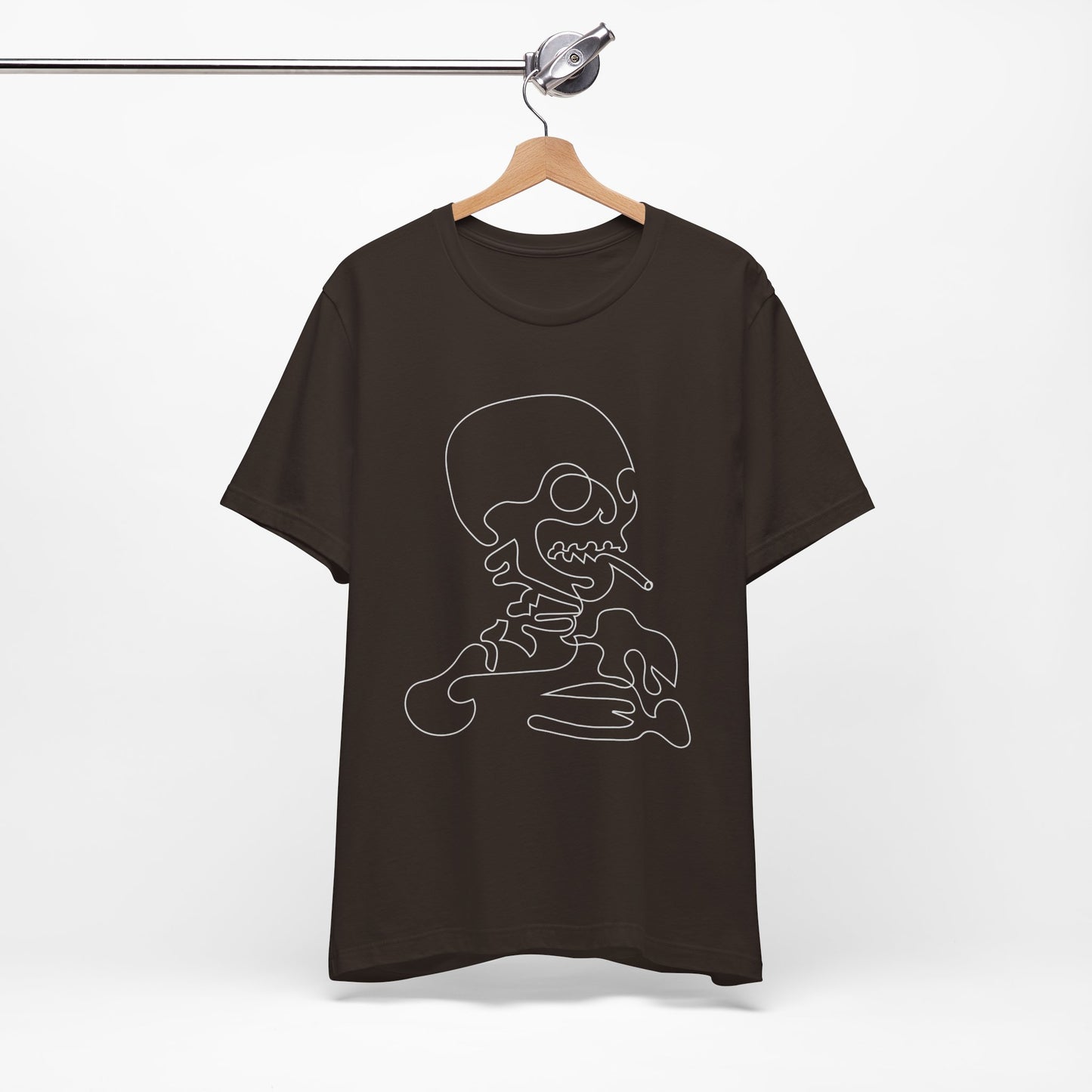 Unisex Cotton Tee Shirt with Skull