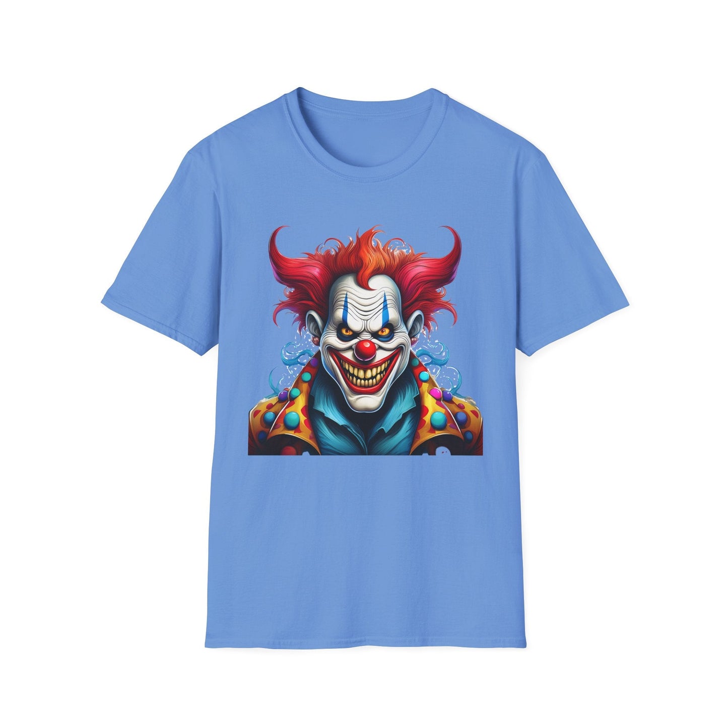Clown Shirt Unisex Tee Circus Shirt Funny Man Shirt Scary Man Tee 100 Percent Cotton Gildan 64000