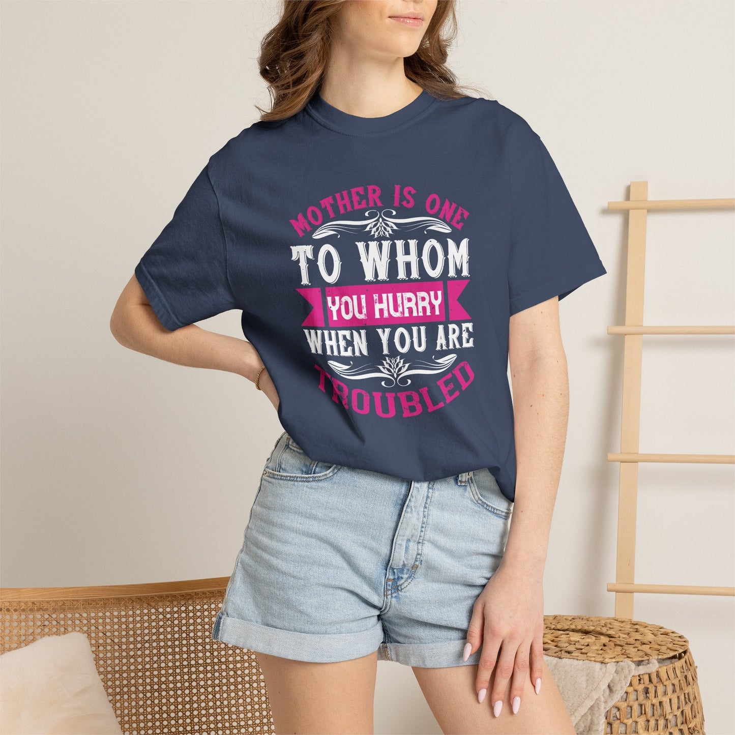 Mom T-shirt Mother Day Mama Tee Unisex Comfort Colors Garment-Dyed Cotton h82