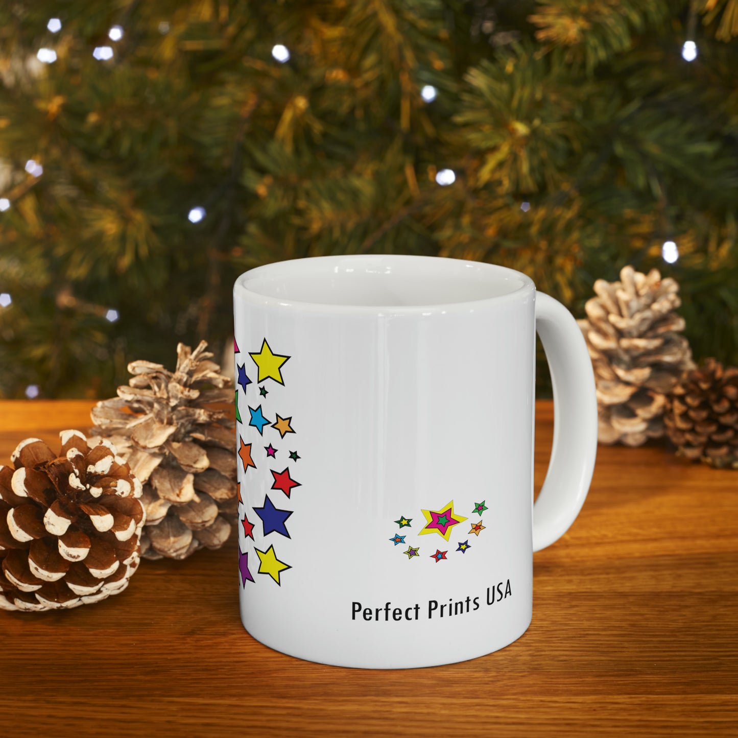 Coffee & Tea Mug with Stars print