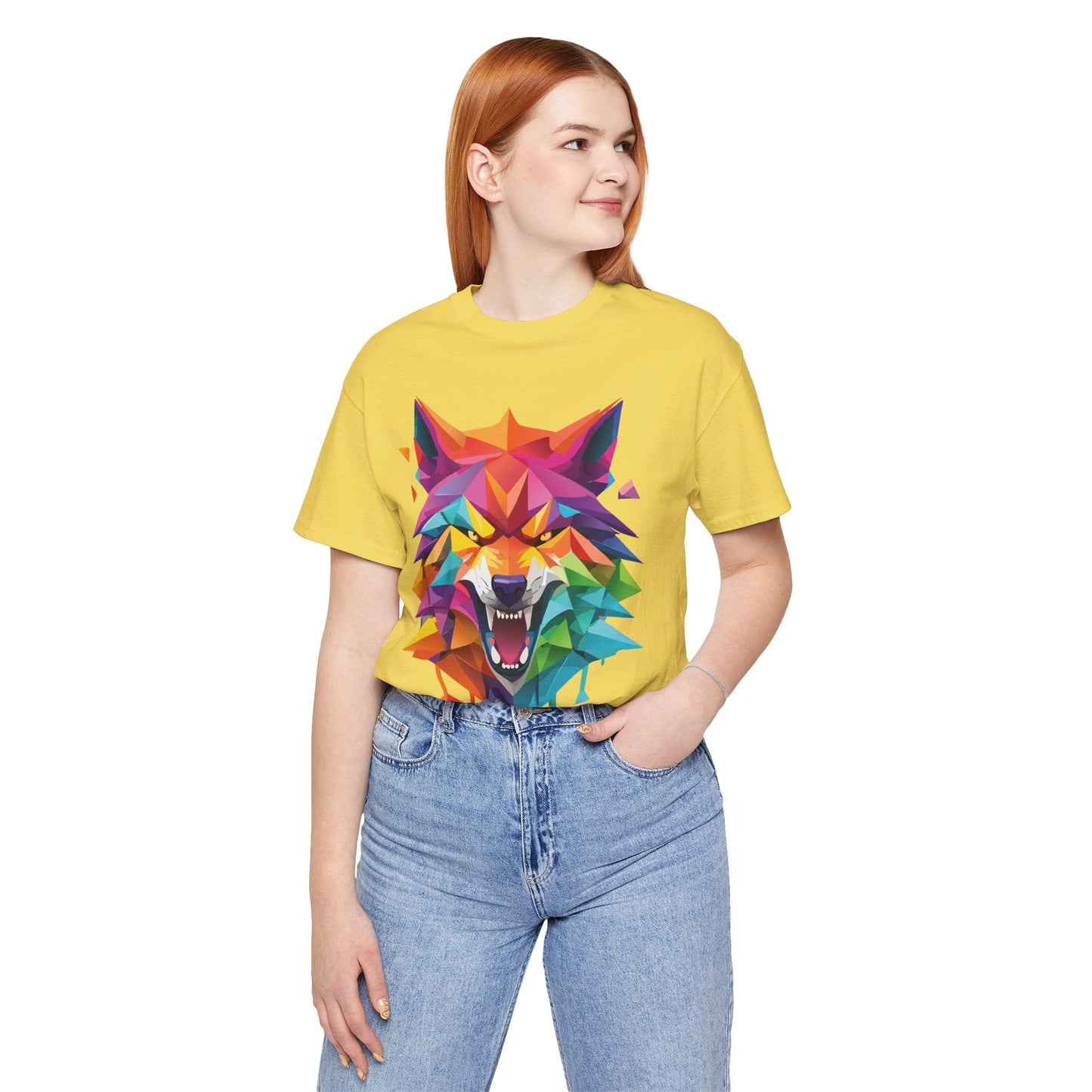 Unisex Animal Shirt With Art Design And Wild Animals Print Tee Short Sleeve Premium