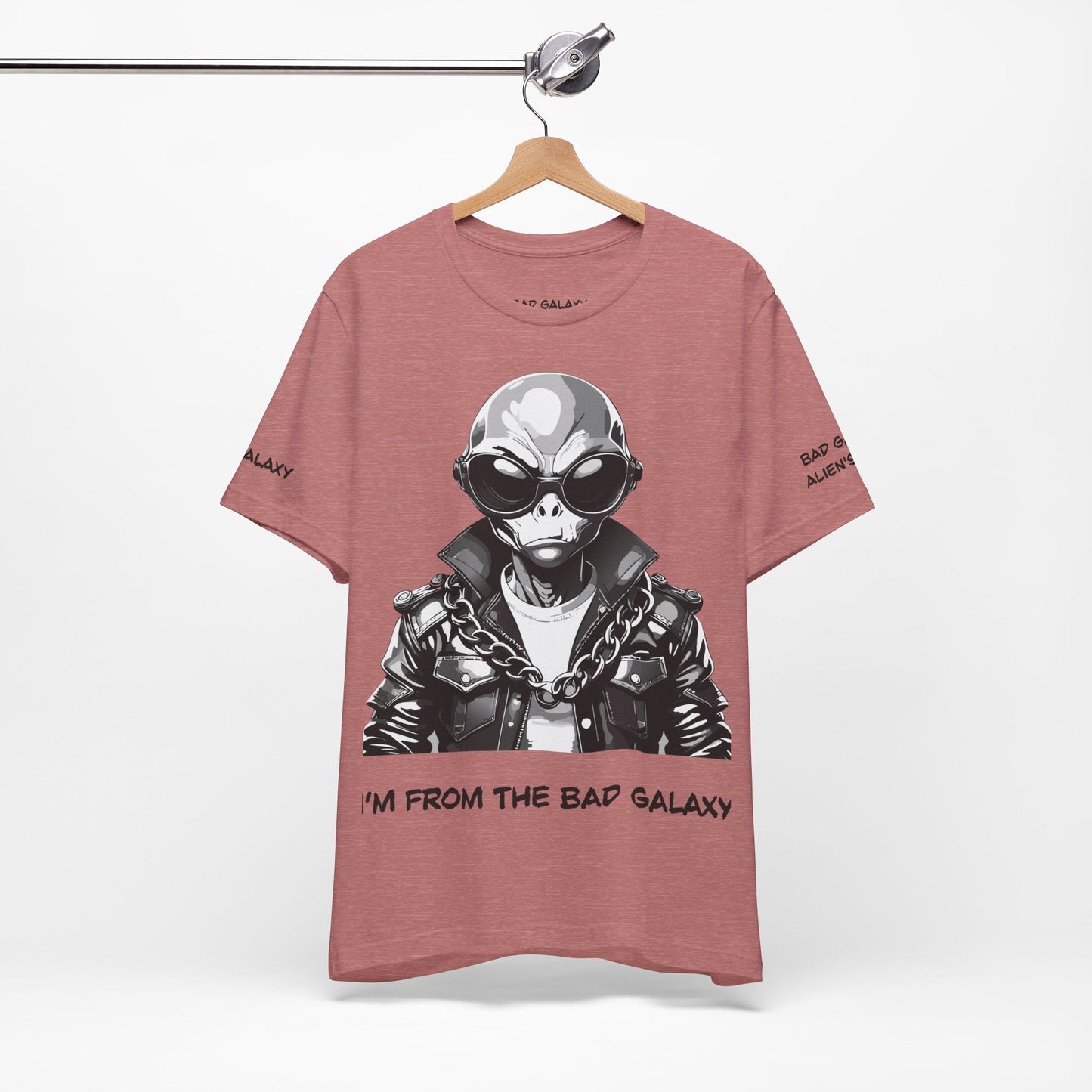Bad Galaxy Alien Tee Shirt Made To Order 100 Percent Cotton Lightweight Eco Friendly Inks