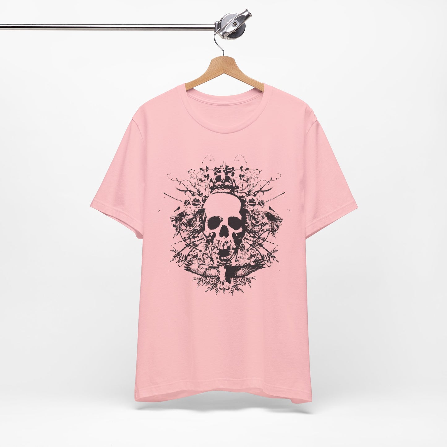 Dark Skull Graphic Design Tee, Skull Shirt, Vintage Tees, Art Design T-Shirt, Vintage Graphic Tee, Art Shirts with Skulls