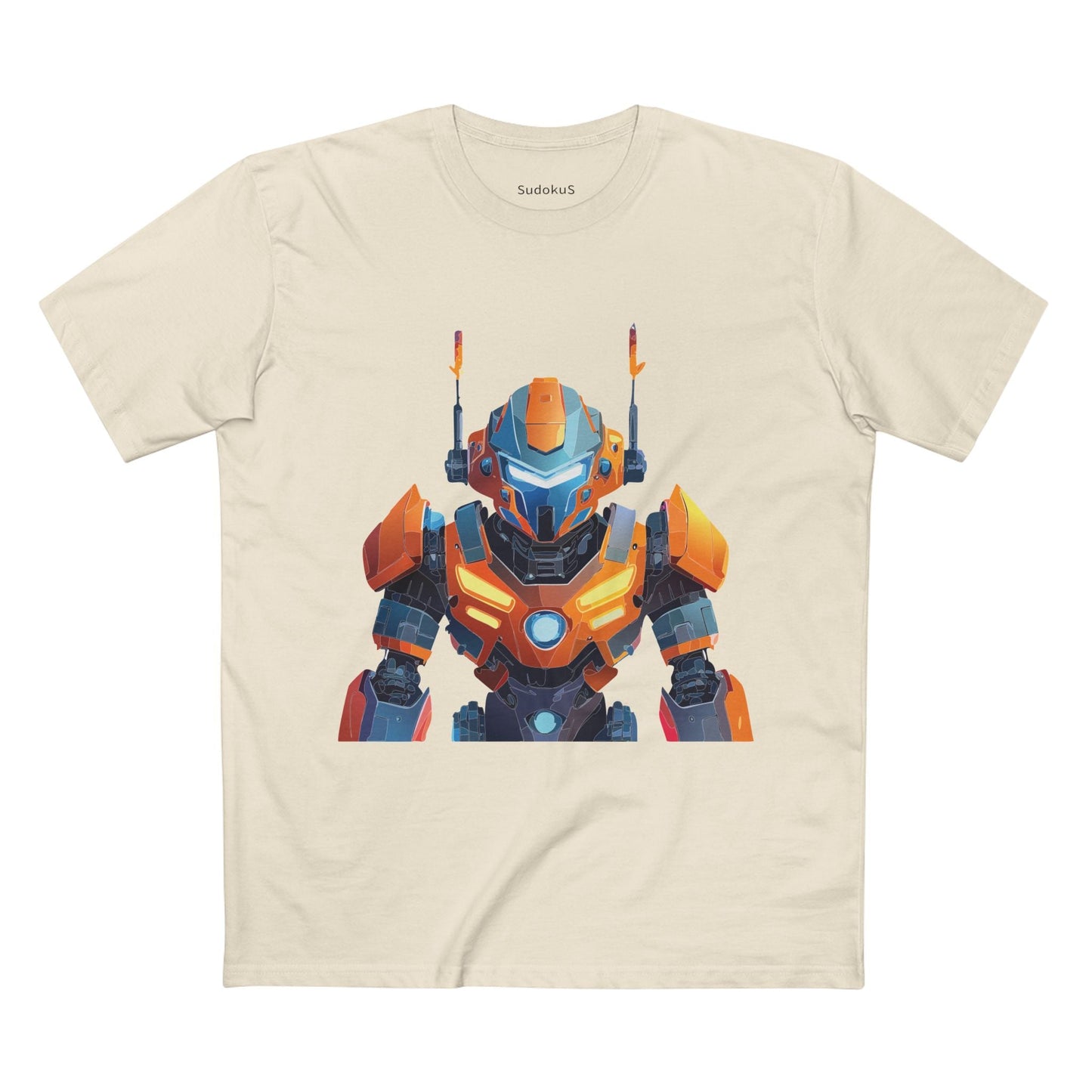 Cyborg Robot Graphic Unisex 100 Cotton Staple Tee 3
