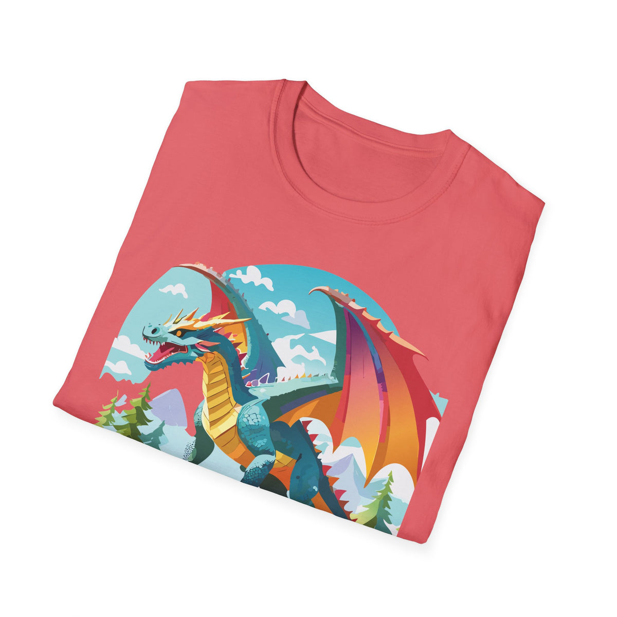 Dragon Graphic Tee Gildan Unisex 100 Cotton Tee Shirt with Animals Design h14