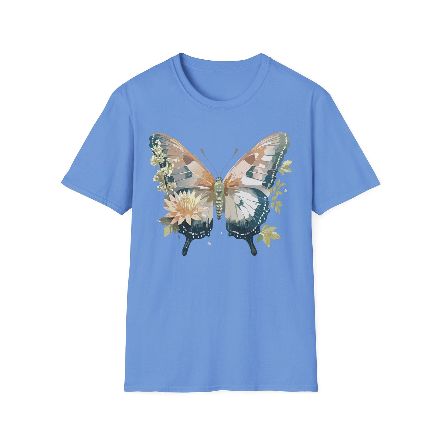 Unisex Butterfly Shirt Monarch Butterfly Tee Softstyle Gildan 64000 100 Cotton Breathable