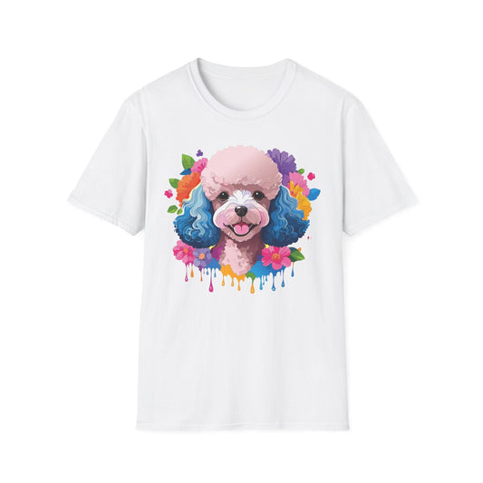 Unisex Dog Shirt Softstyle Tee 100 Percent Cotton Animal Print