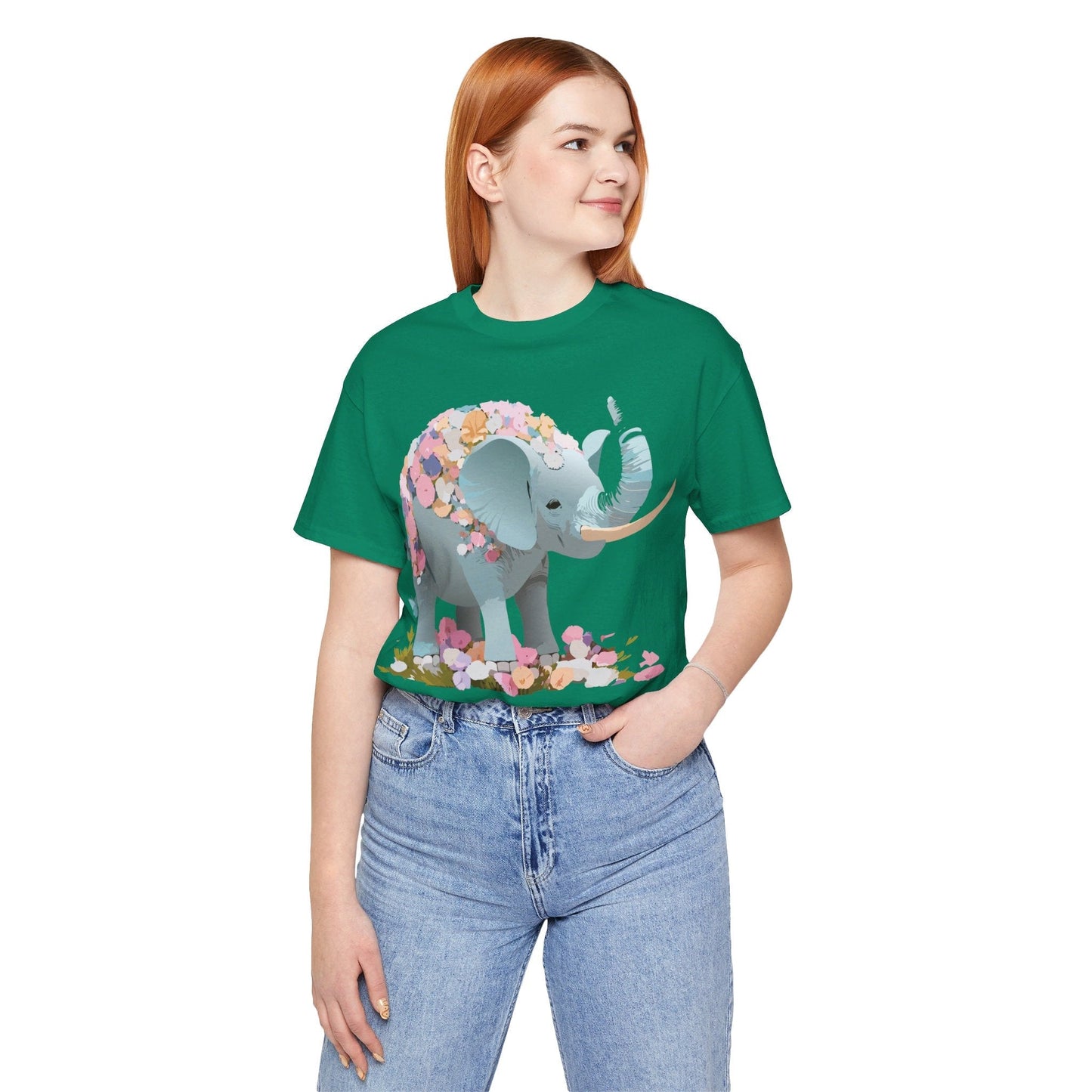 Elephant Graphic T Shirt Unisex Vintage Inspired Art Tee By Adelpha Short Sleeve