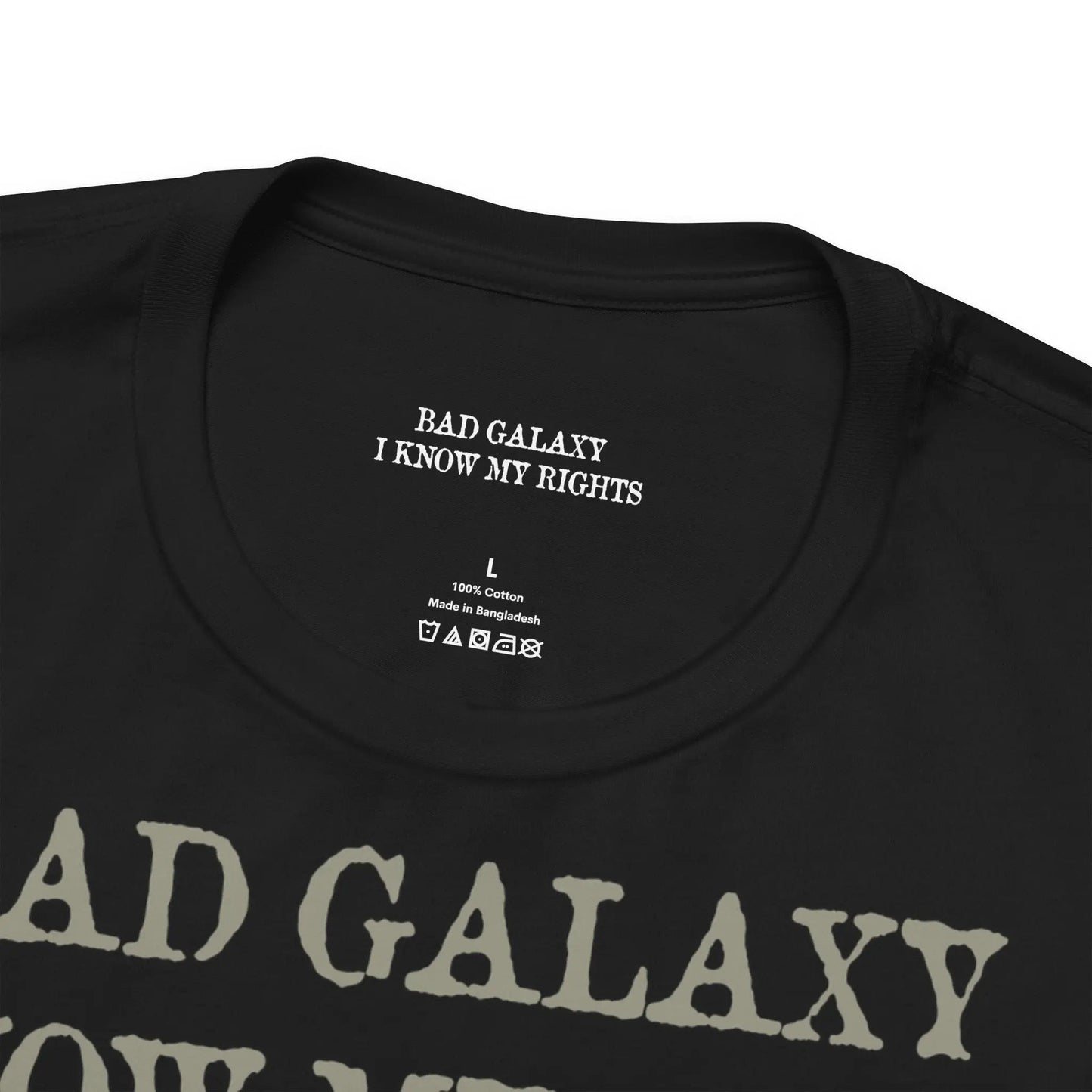 Bad Galaxy Skull T Shirt Made In USA 100 Percent Cotton Eco Friendly Inks Durable Stitching