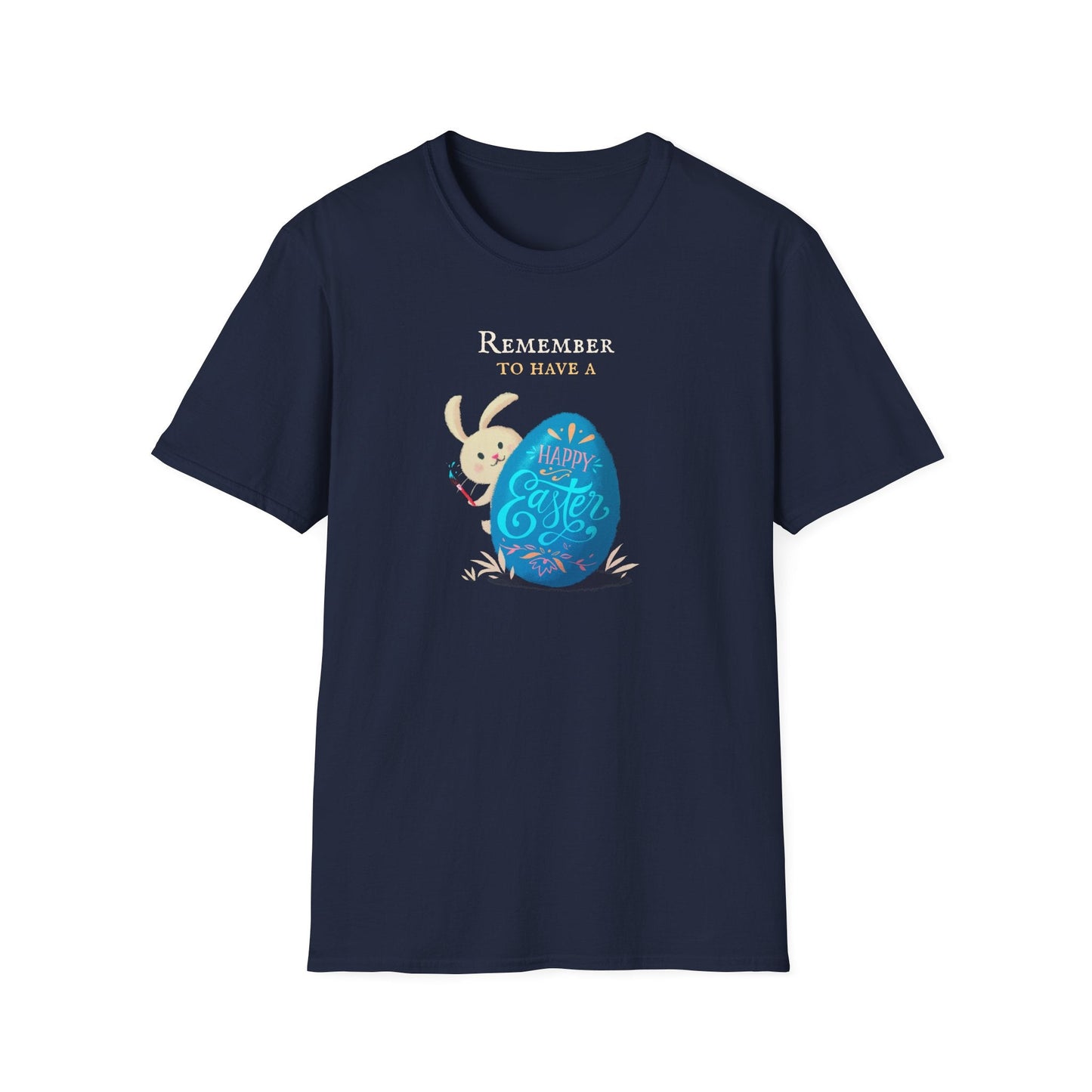Easter Bunny Egg T Shirt Unisex Softstyle Tee With Easter Signature Prints And Design