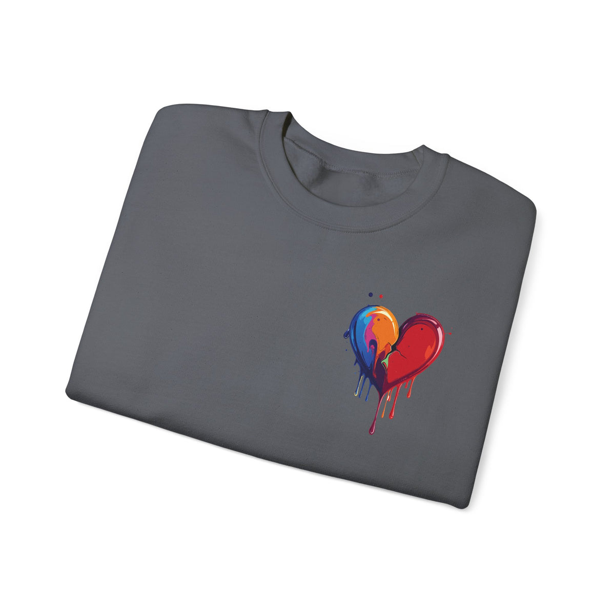 Small Bleeding Heart Sweatshirt, Small Heart Sweatshirt, Valentine's Day Sweatshirt, Heart Sweatshirt 117