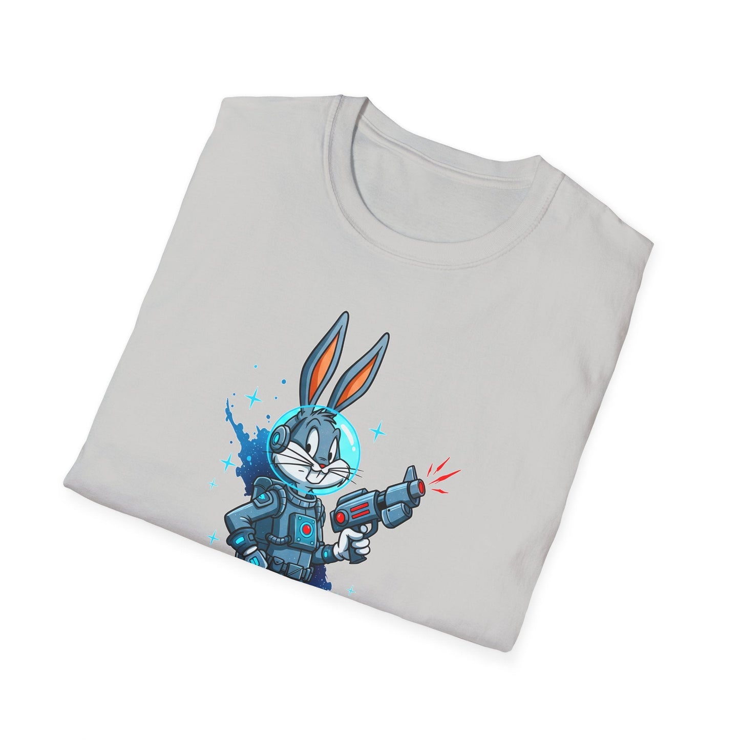 Bugs Bunny Shirt Unisex Gildan Softstyle 64000 Cartoon Tee 100 Percent Ring Spun Cotton