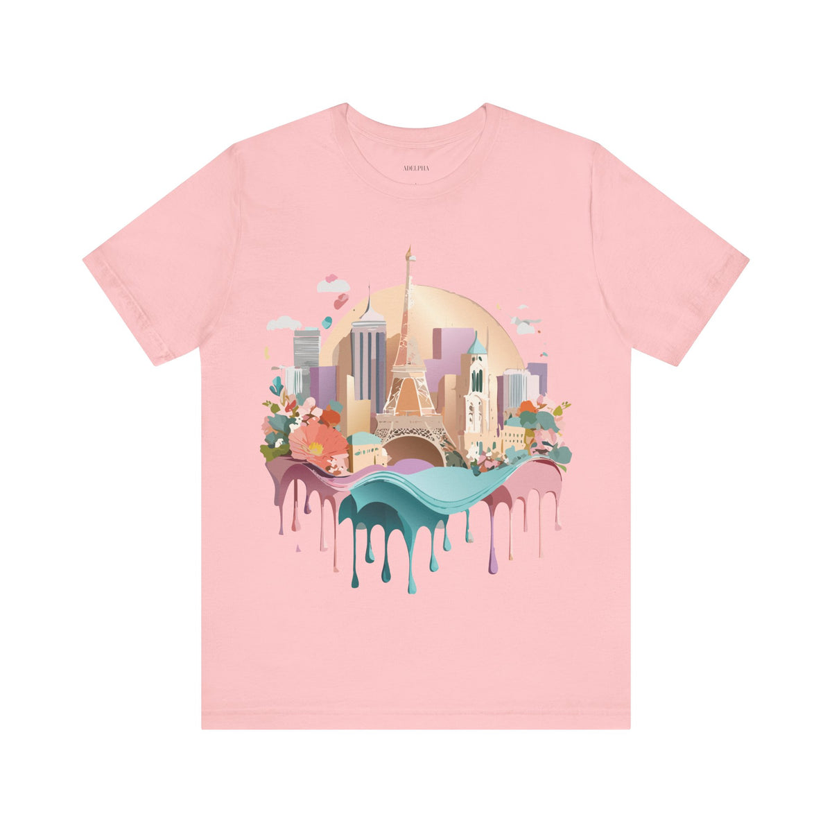 Unisex Cotton Bella+Canvas Tee with Paris