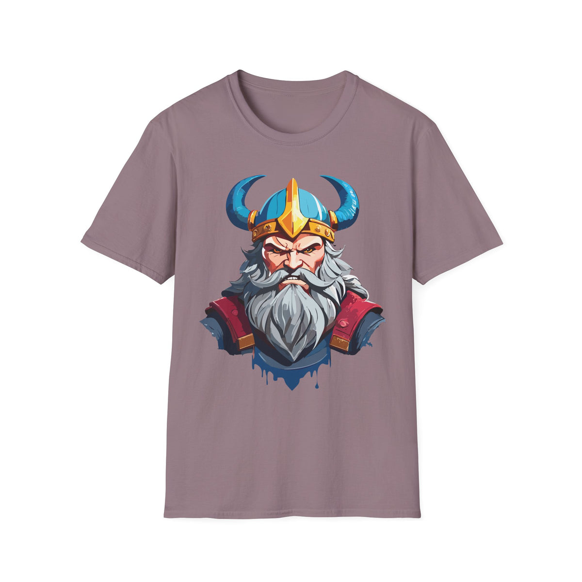 Viking Warrior Helmet T-Shirt | Norse God Illustration