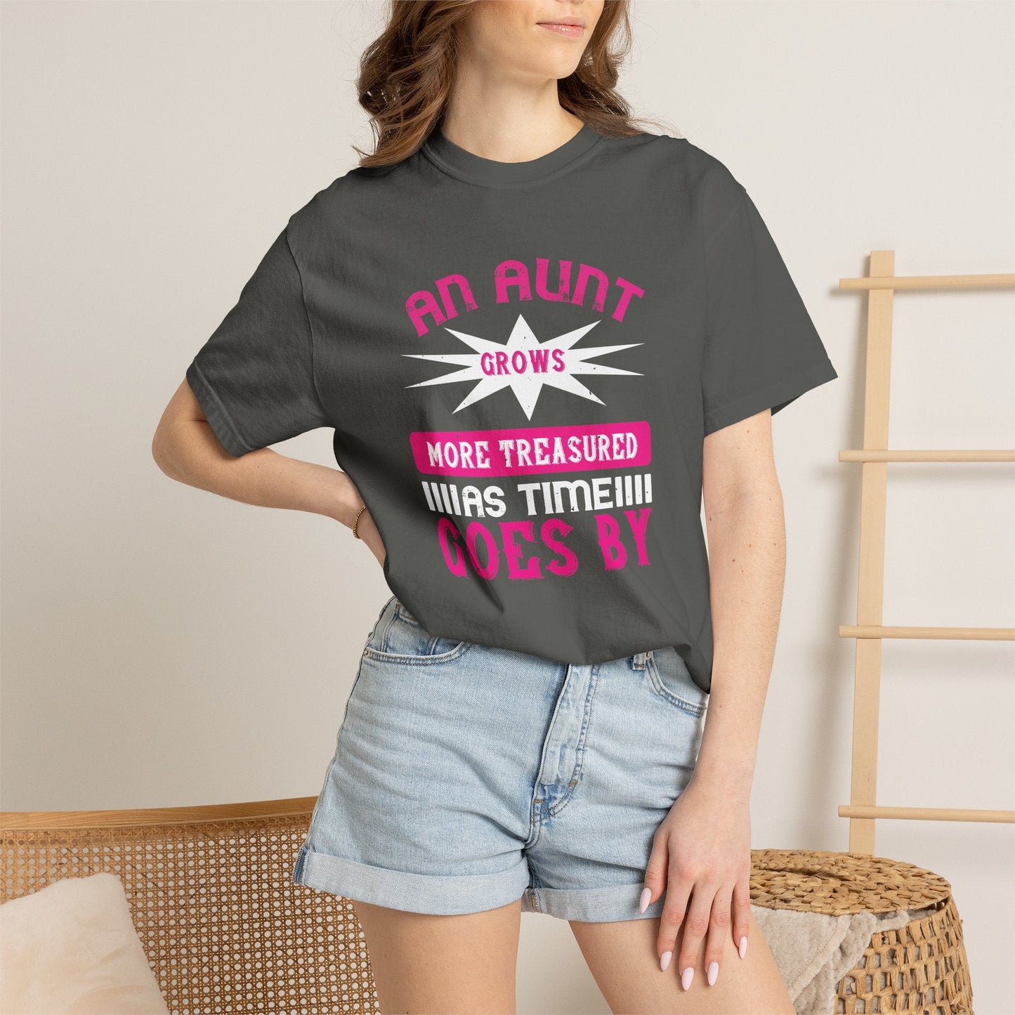 An Aunt T-shirt Mother Day Mama Tee Unisex Comfort Colors Garment-Dyed Cotton h62