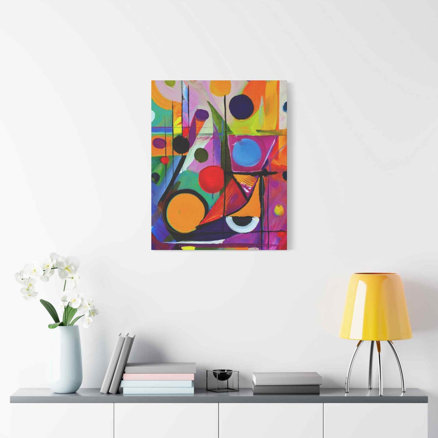 Abstract Painting Print Canvas 20x24,20x30,24x30, 24x32,24x36,30x40, 32x48,36x48,40x60 Pine-Wood Inner Frame ABS-15