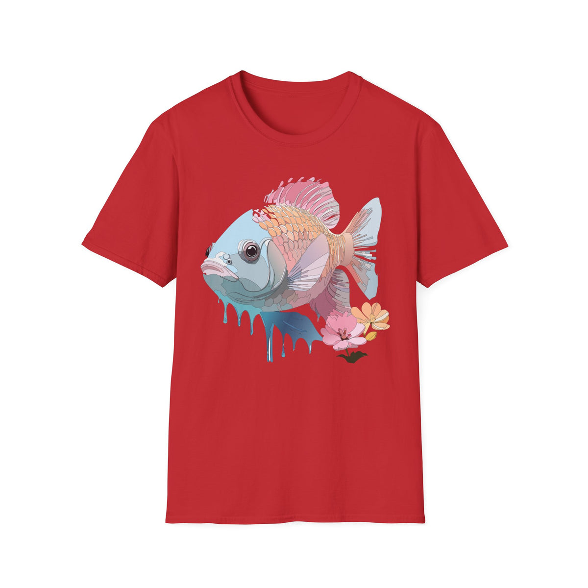 Pastel Tropical Fish T-Shirt | Colorful Coral Reef Fish Tee
