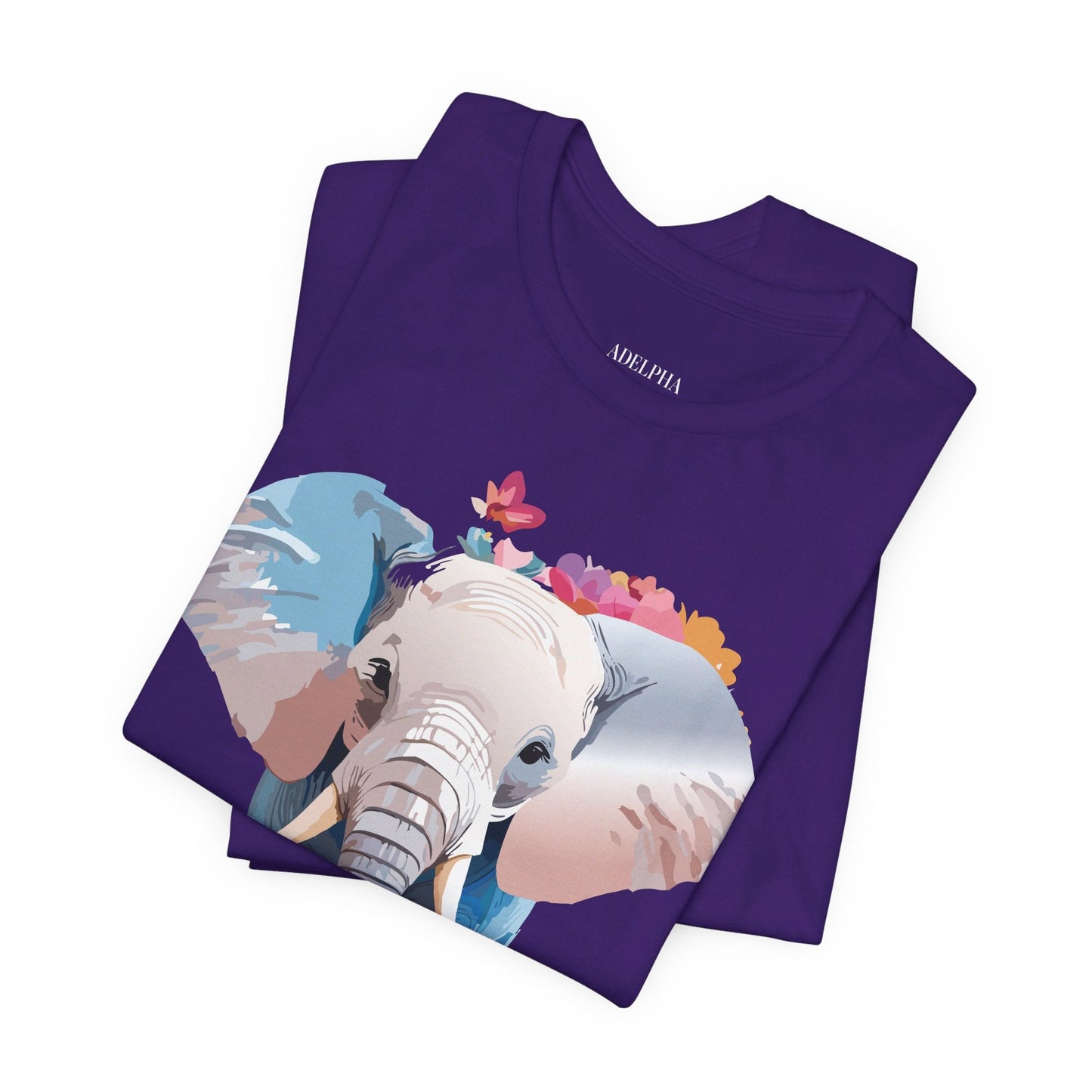Elephant Graphic Tee Unisex Short Sleeve by Adelpha Premium Vintage Inspired Artwork