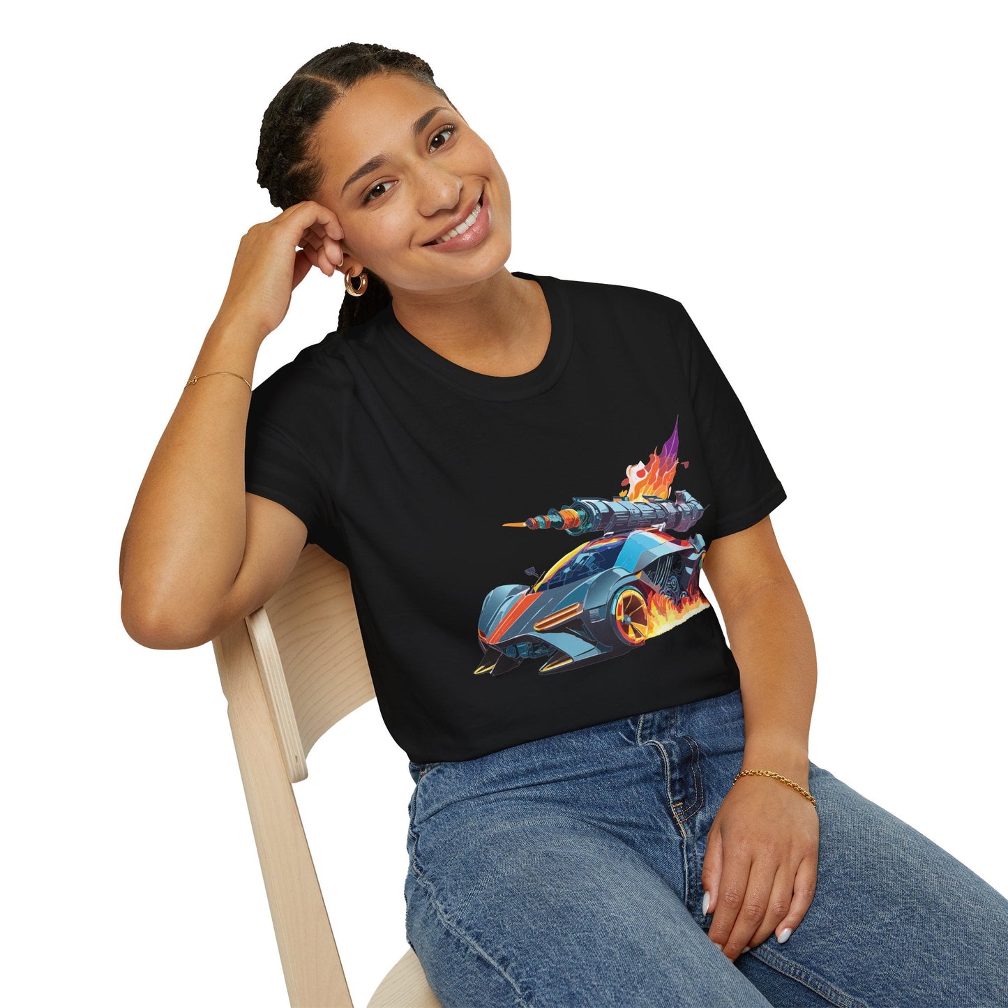 Car T Shirt for Car Lovers Unisex Softstyle Tee 64000 Hot Wheels Design Shirt with Cars