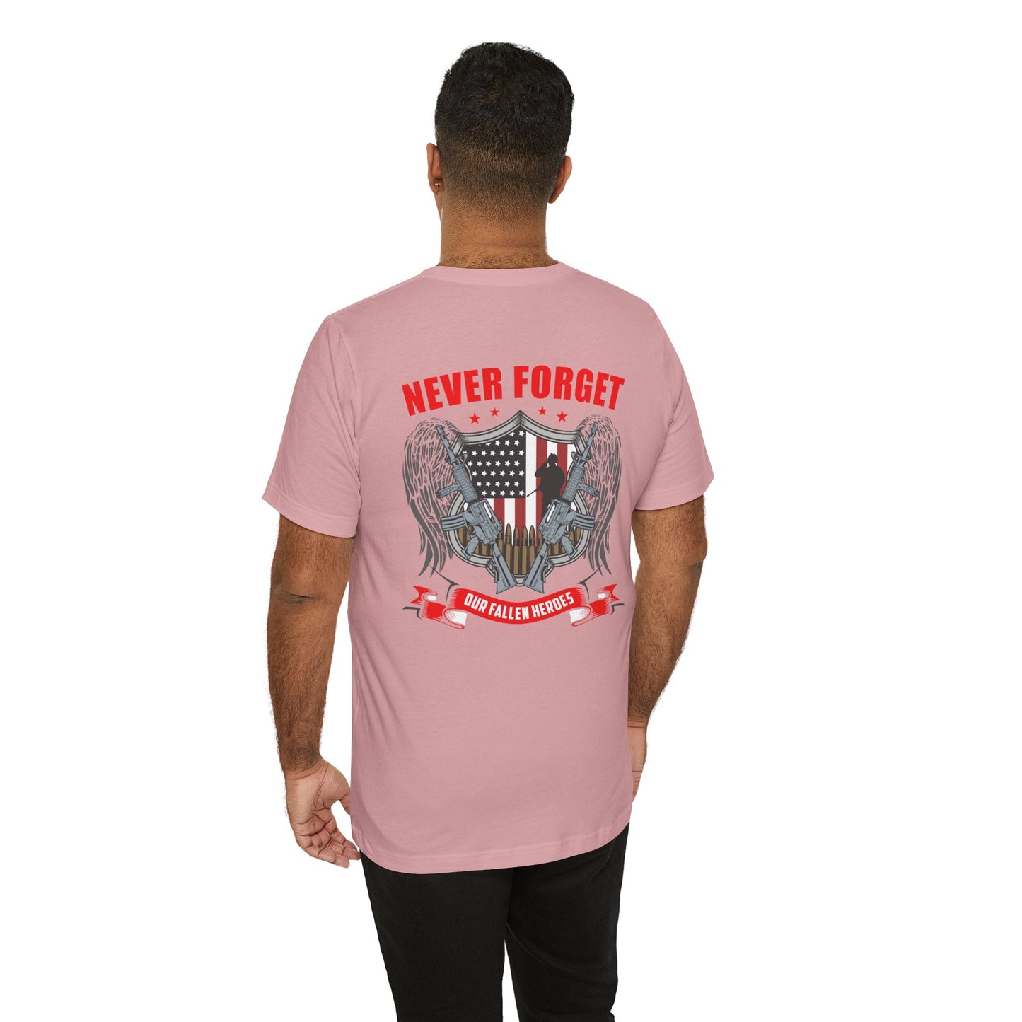 Army Veteran Patriotic Graphic Design Unisex Cotton T-Shirt v39