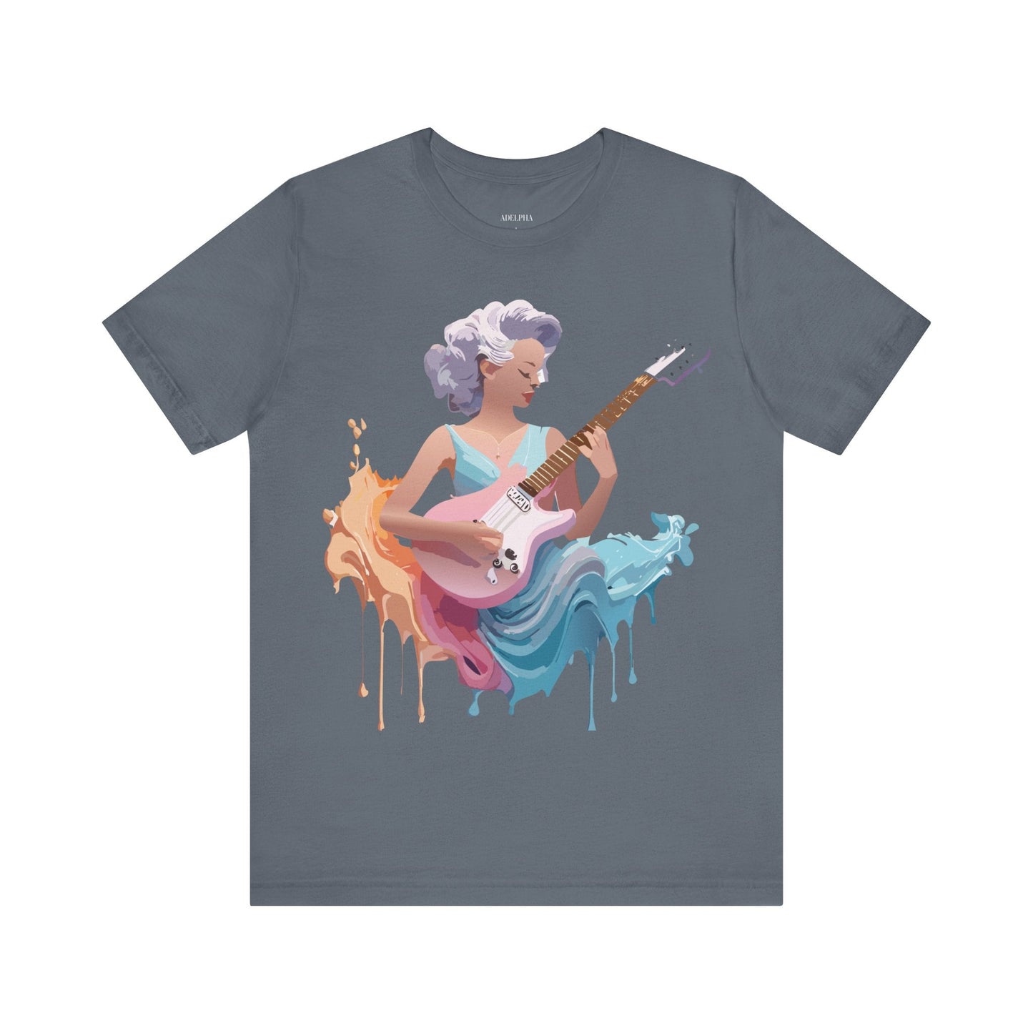 Music Graphic Tee Unisex Jersey Short Sleeve Adelpha Art Design Vintage Inspired Artwork