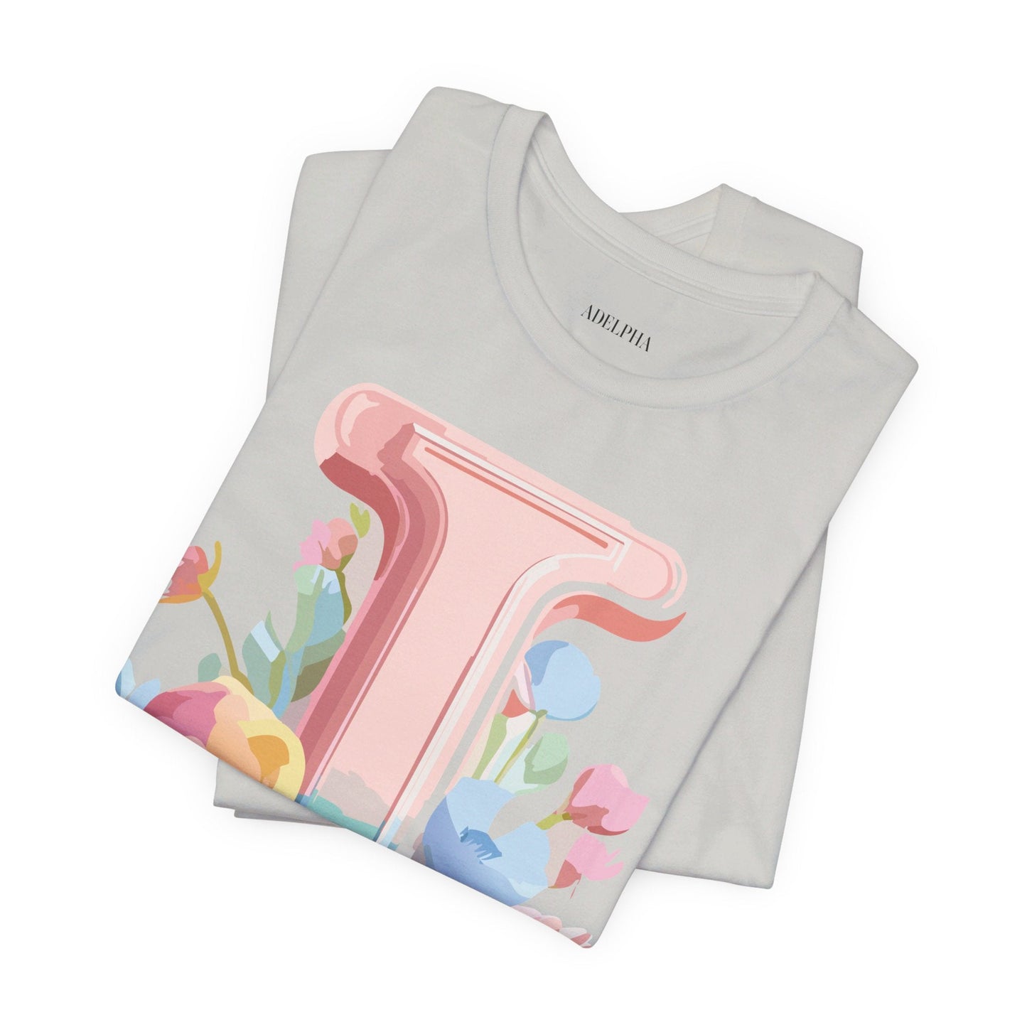 Letter I Shirt Unisex Graphic Tee Adelpha Premium Soft Cotton Vintage Inspired Artwork