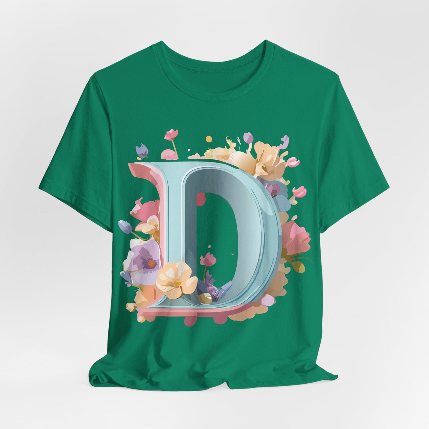 Letter D Graphic Tee Unisex Jersey Short Sleeve By Adelpha Vintage Inspired Artwork