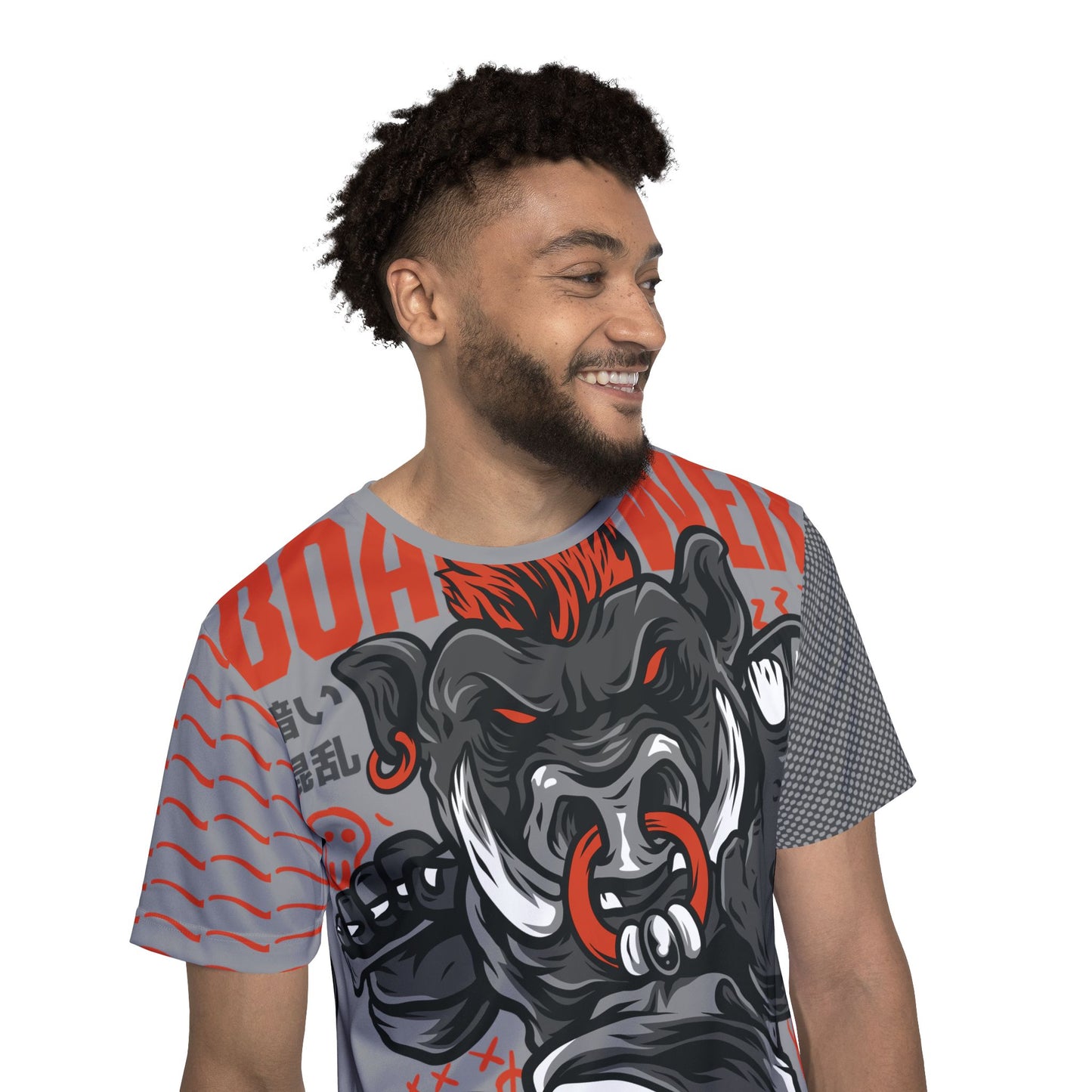 Be27 Fun Graphic T-Shirt, Art Design Poly Shirt, All Over Print Graphic Tee, Monsters T-Shirt, Cartoon Tees