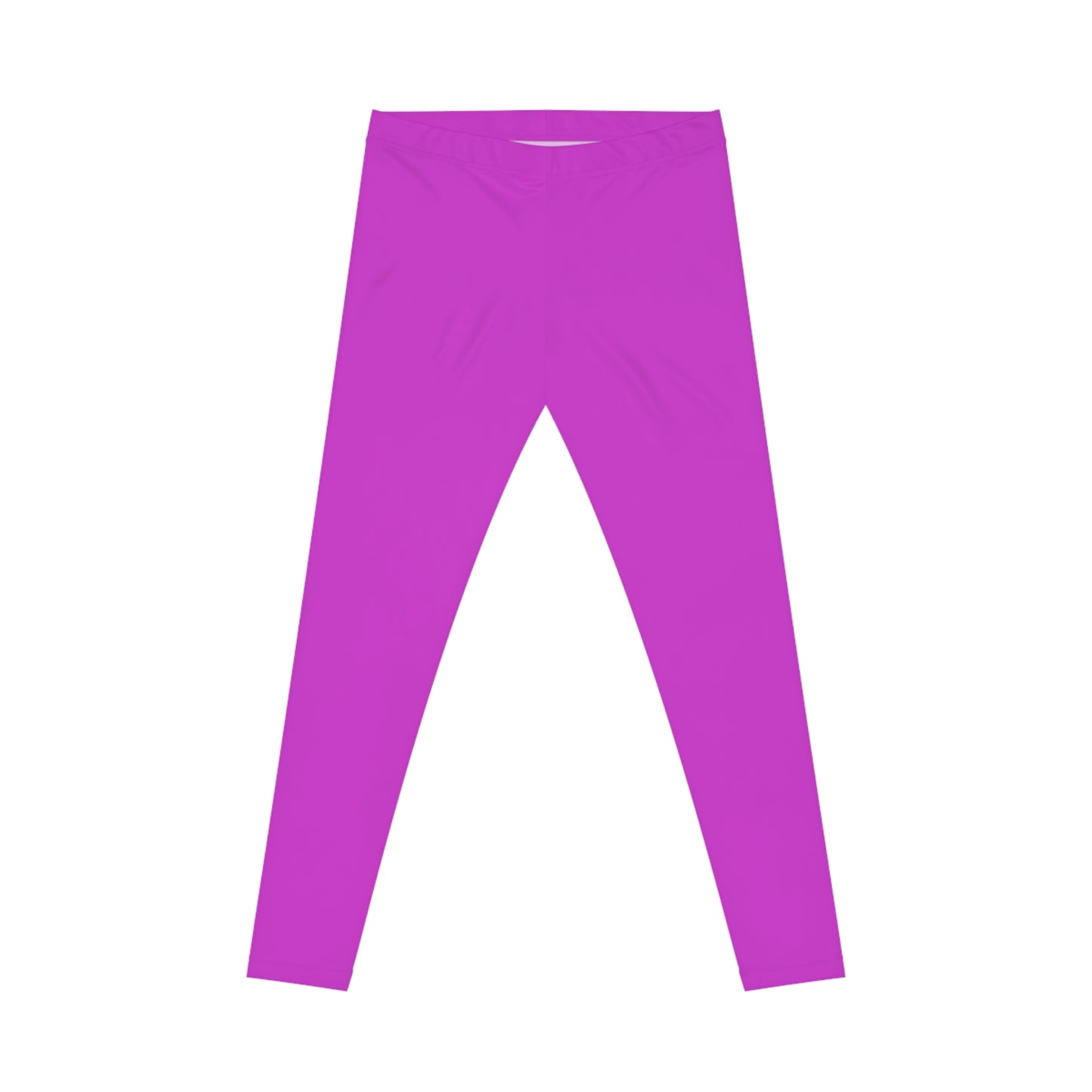 Vivid Orchid Color Women's Poly-Span Casual Leggings XS-2XL