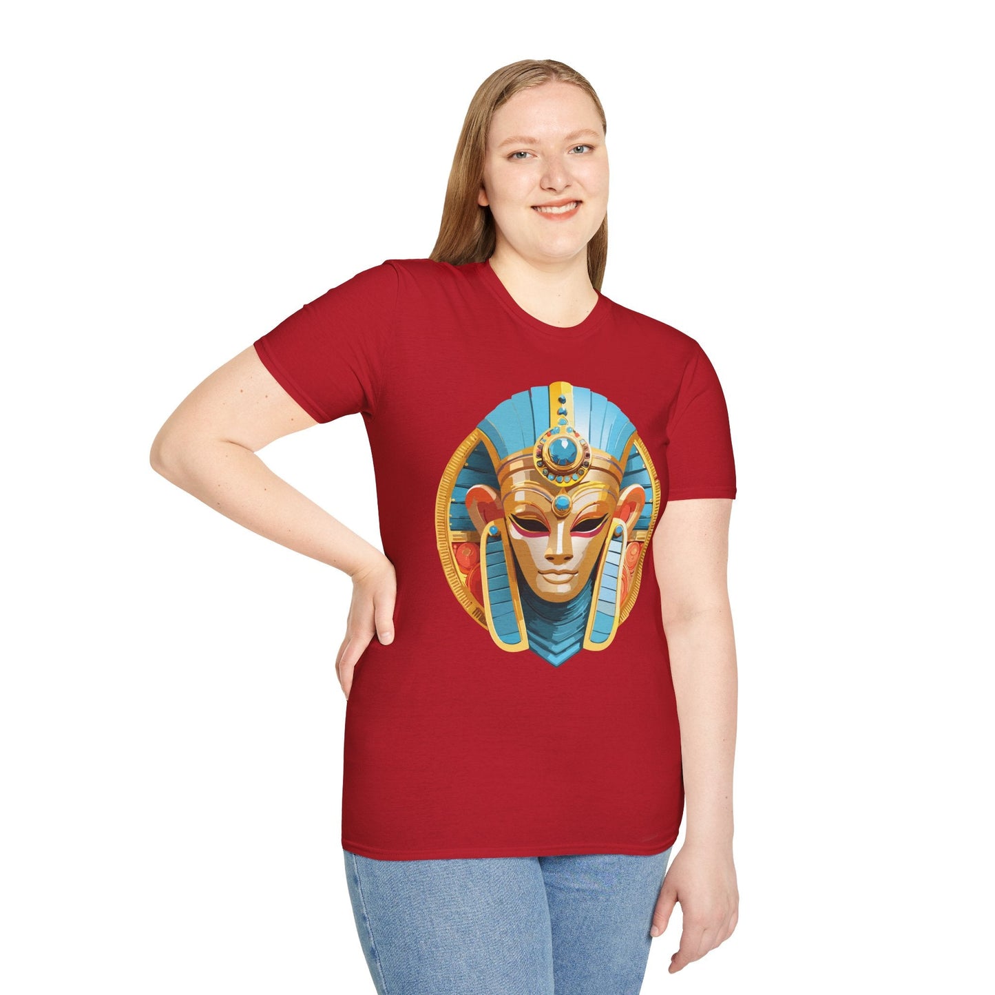 Mask Graphic Unisex Cotton Masquerade Design Artwork Tee 17