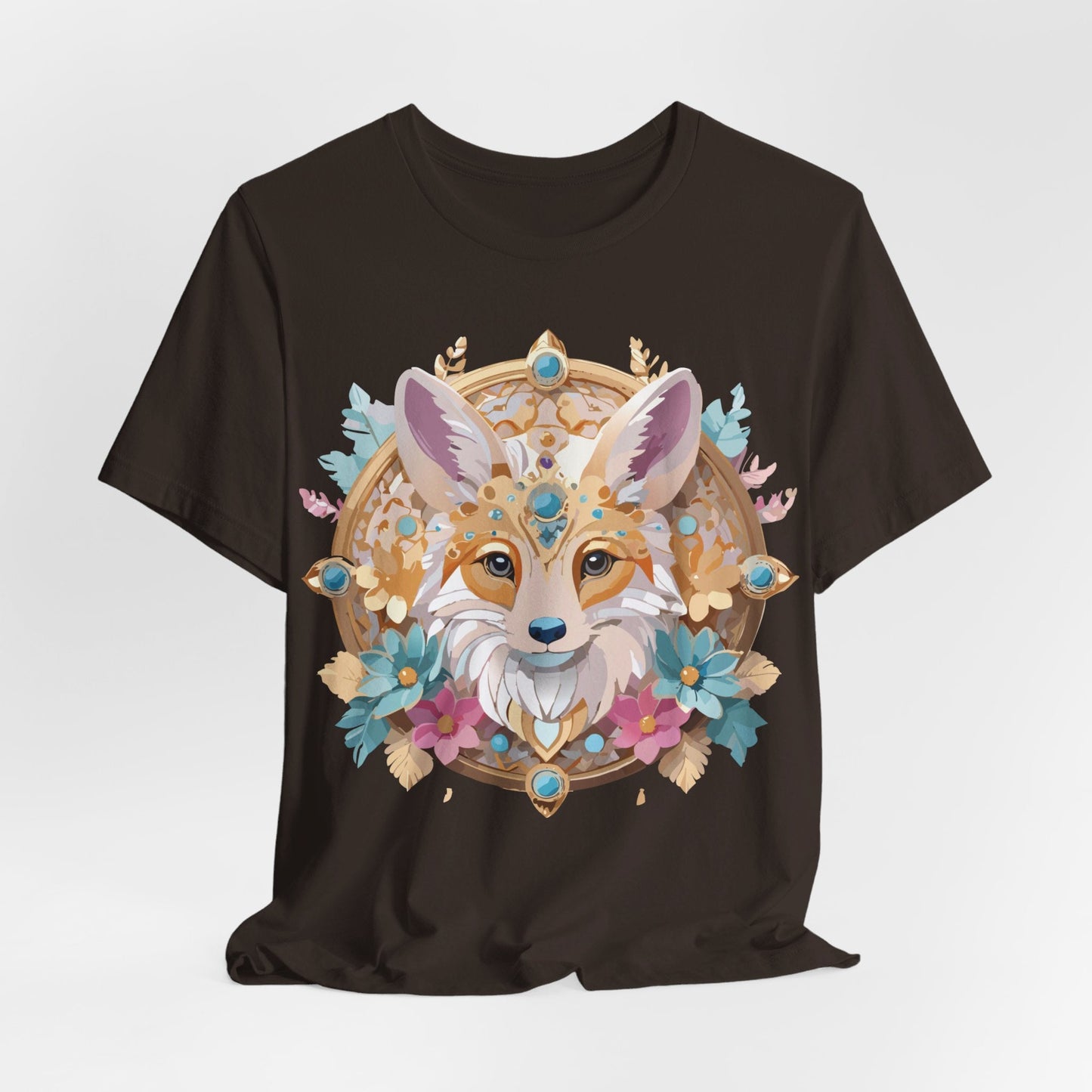 Unisex Graphic Tee From Adelpha Medallion Art Design Vintage Inspired Look Everyday Wear Style