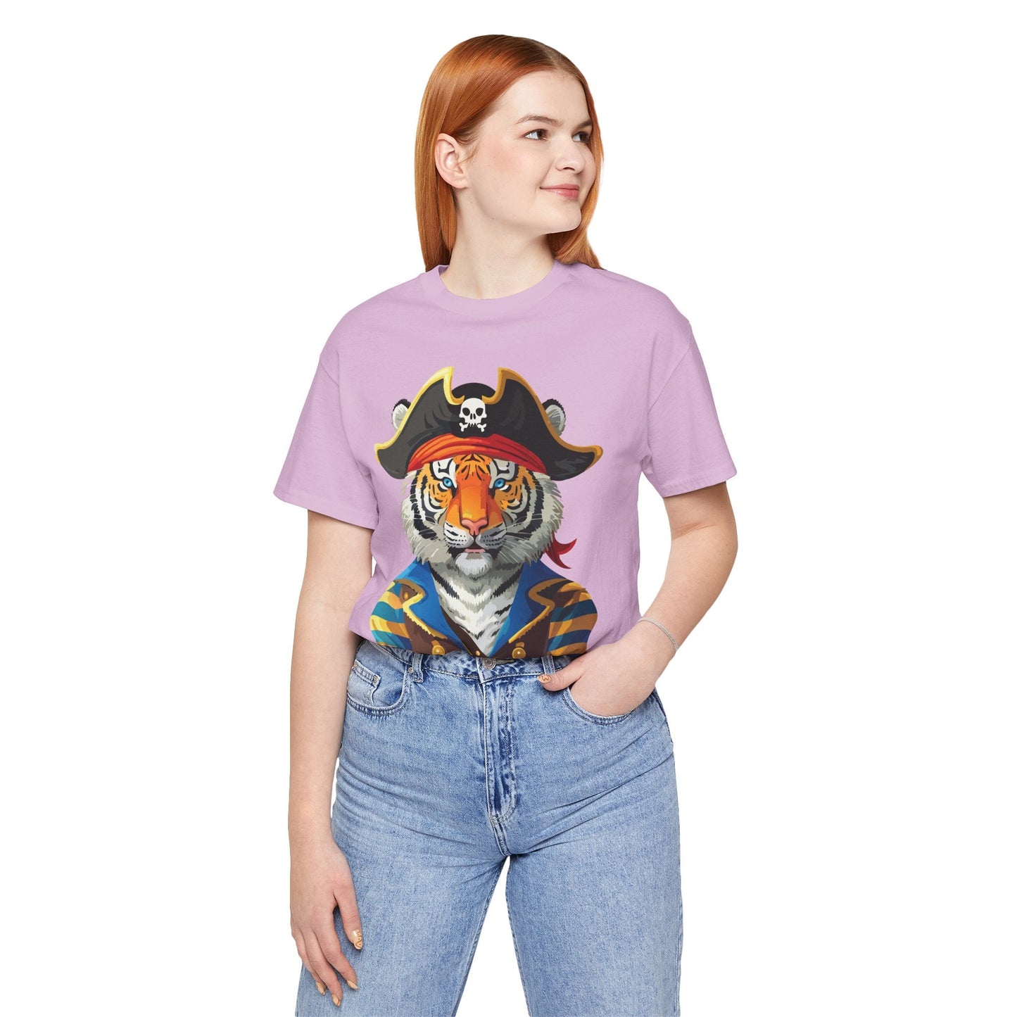 Unisex Animal Tee Shirt Art Design With Wild Animals Gildan Softstyle Cotton T Shirt