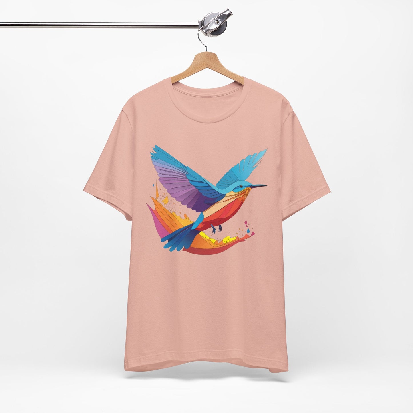 Unisex Animal Shirt Art Design Tee With Wild Animals Print Soft Comfortable Short Sleeve Tee