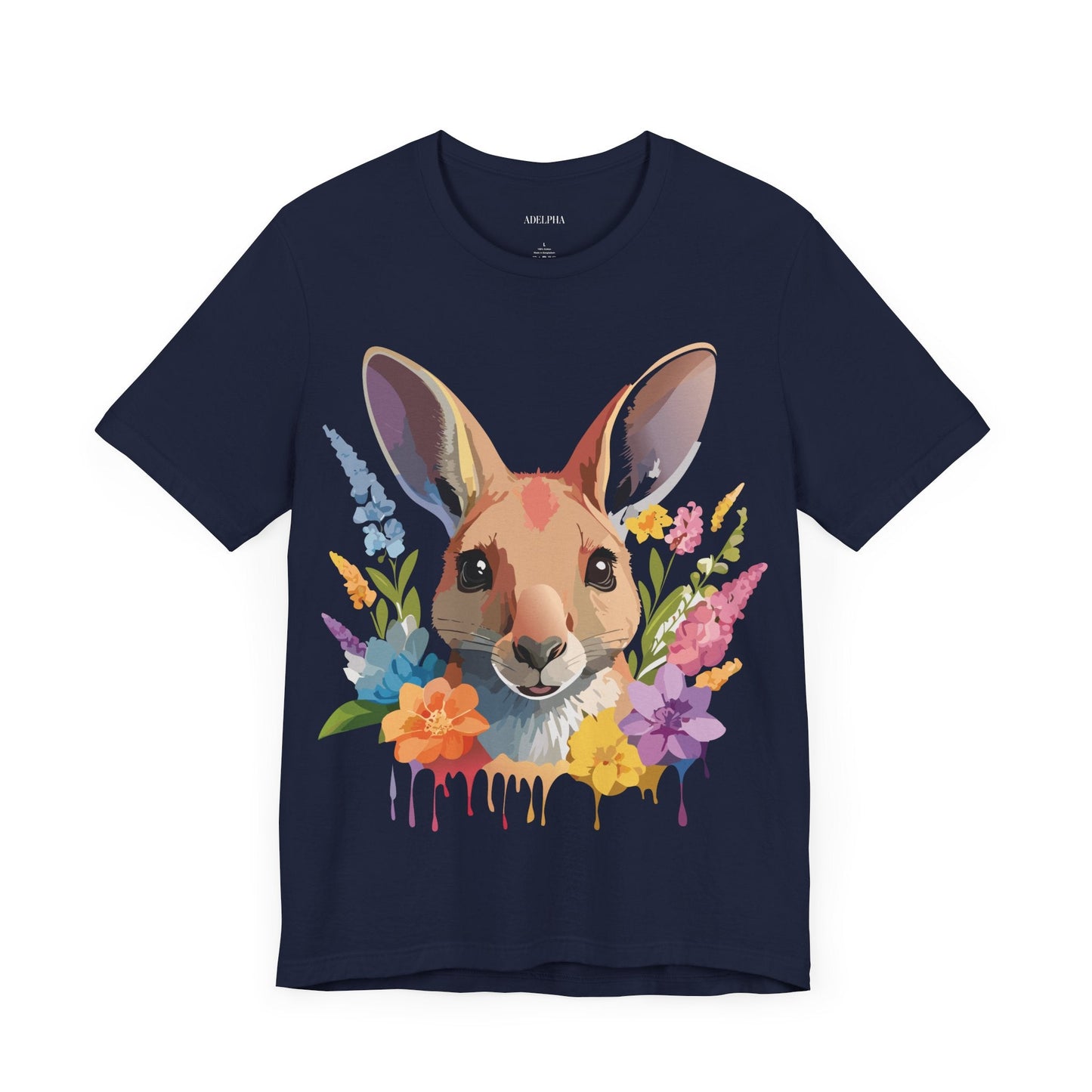Kangaroo Graphic Unisex 100 Cotton Vintage Animal Artwork Tee 3