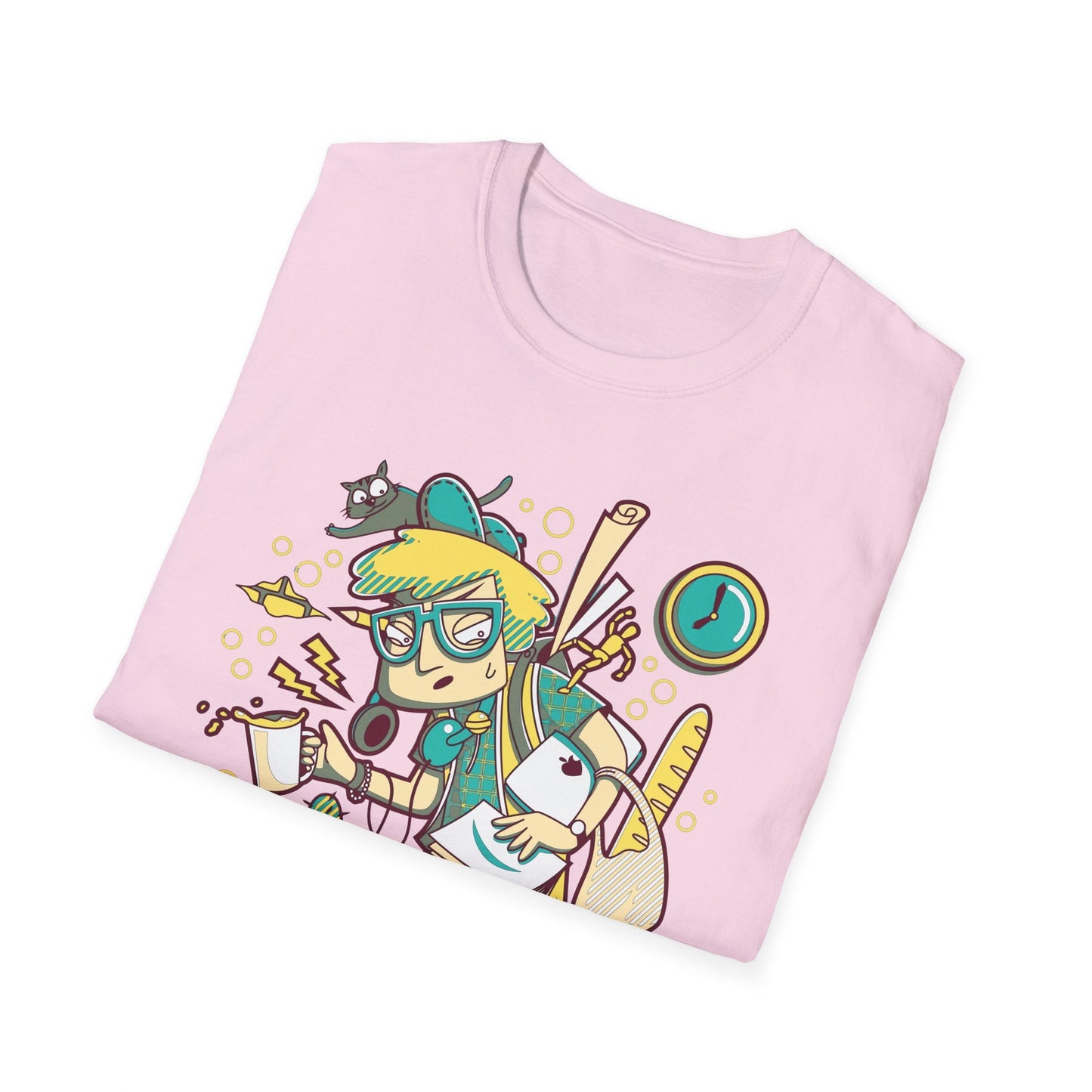 Cartoon T Shirt Animation T Shirt Funny Tee Shirt Unisex Gildan Softstyle 64000 Cotton Tee