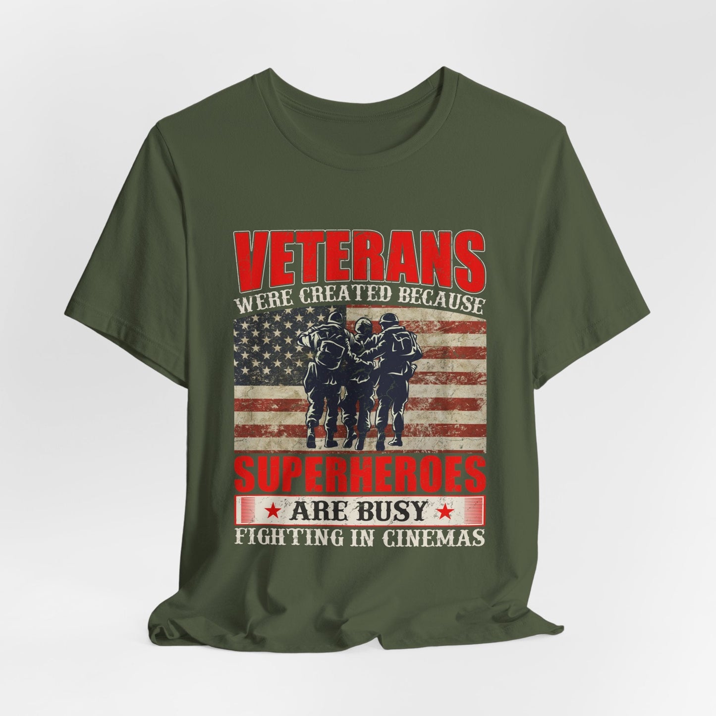 Army Veteran Patriotic Graphic Design Unisex Cotton T-Shirt v41